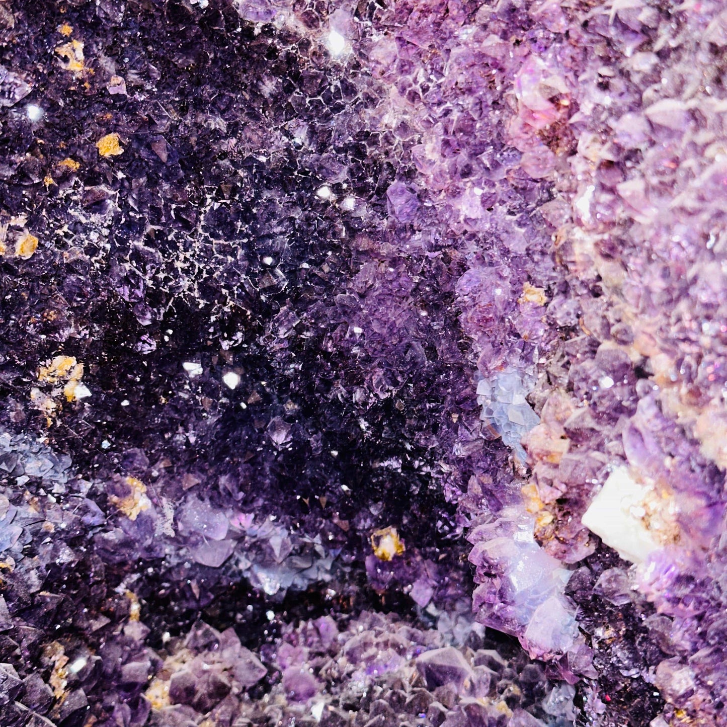 amethyst cathedral on white background