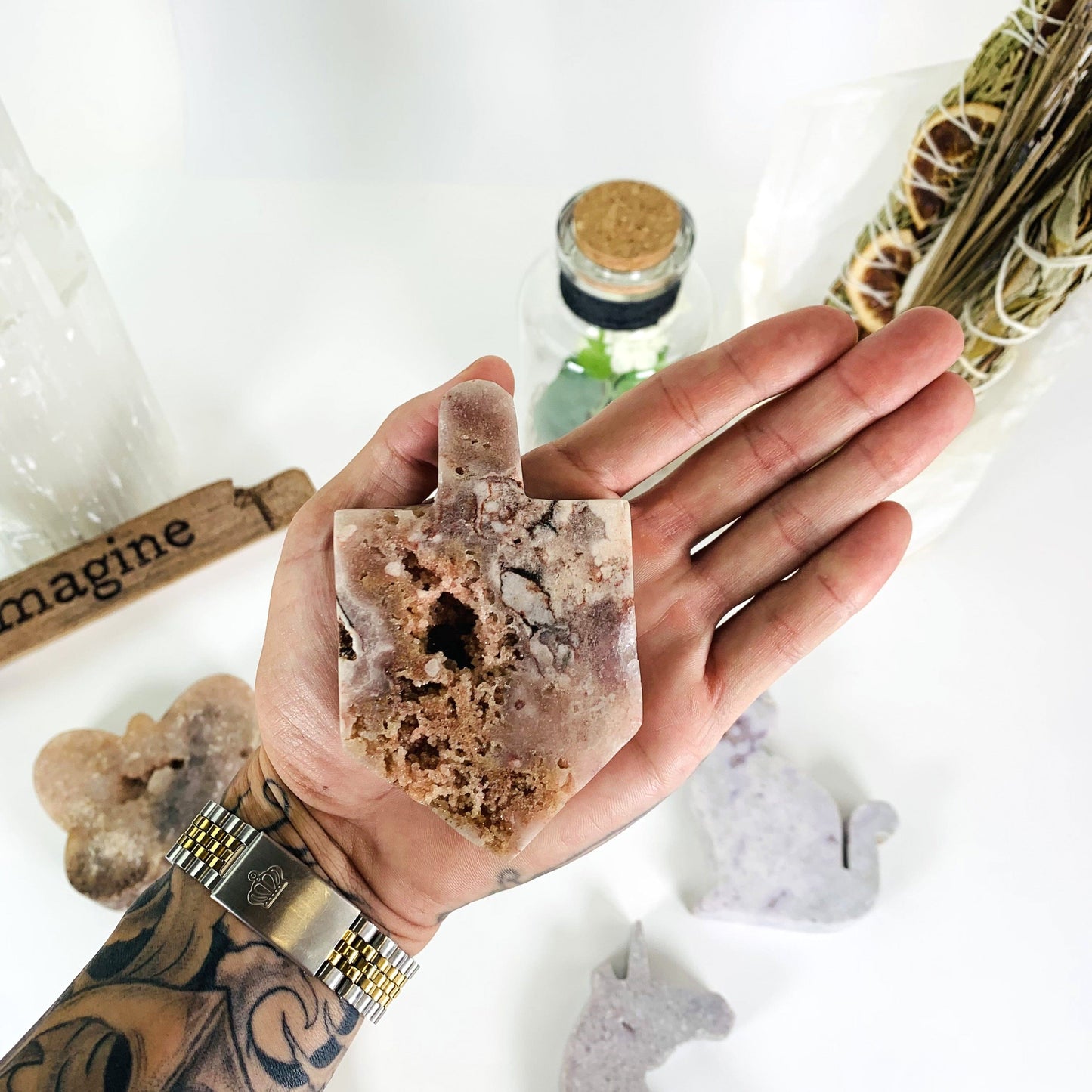 Pink amethyst Shapes - You Get All