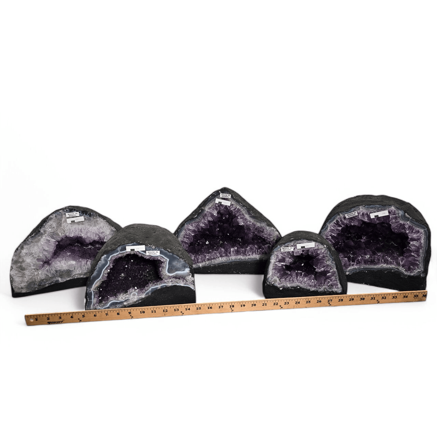 Amethyst Crystal Cathedral - You Choose #3 all variants with yard stick for size reference