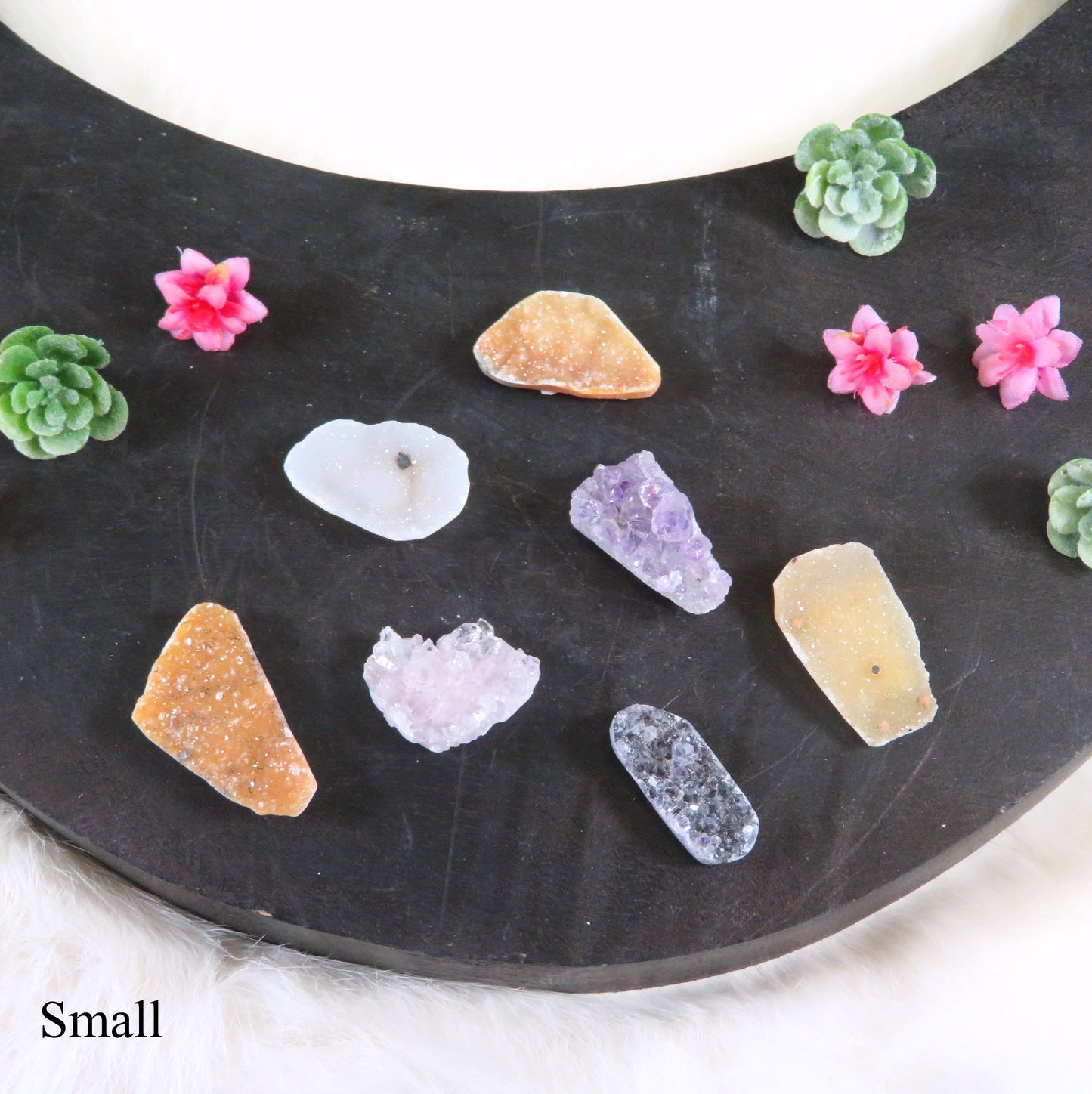 small cabochons close up