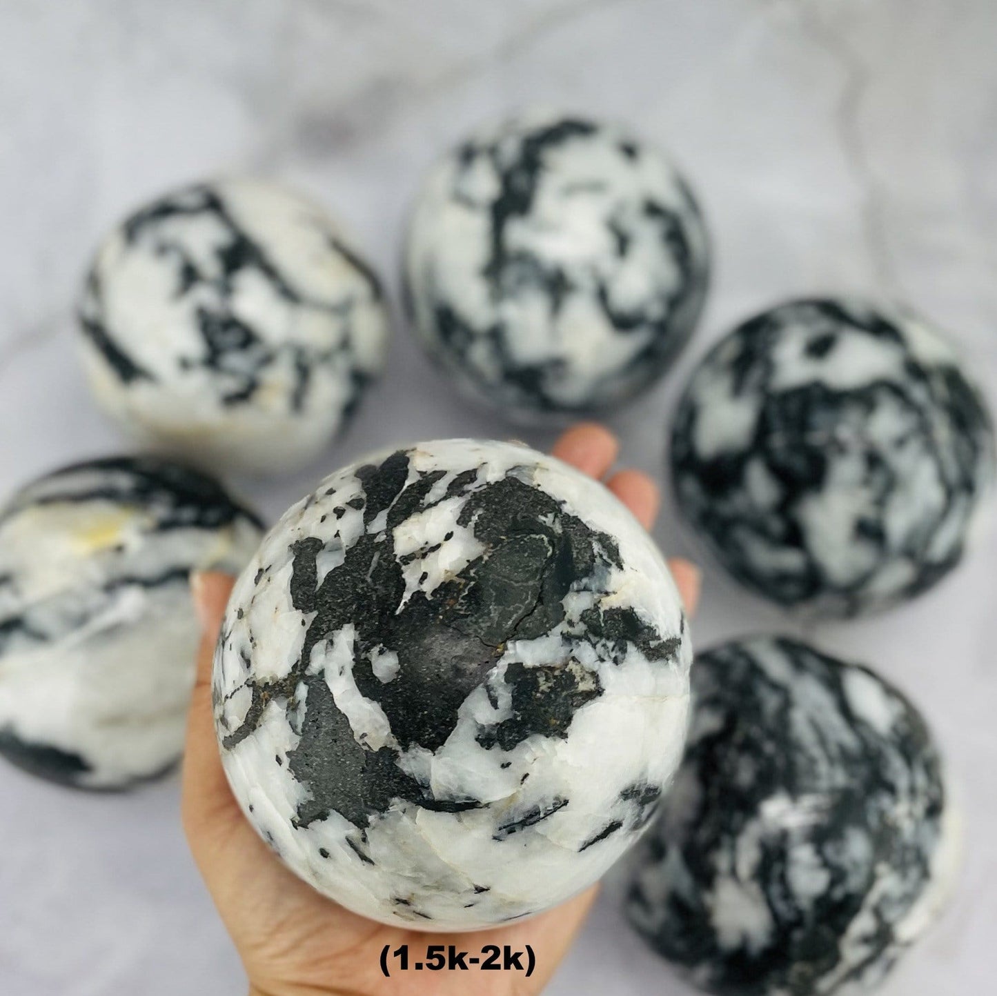 Zebra Jasper Stone Crystal Sphere Ball