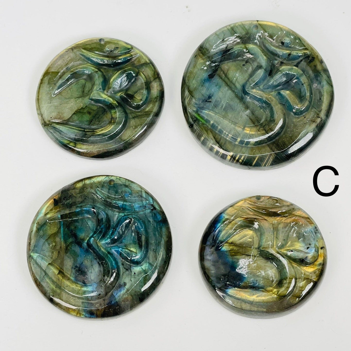 option C is for circle shaped pendants