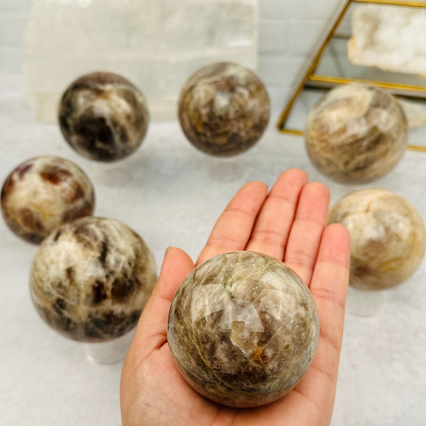 sphere in hand for size reference