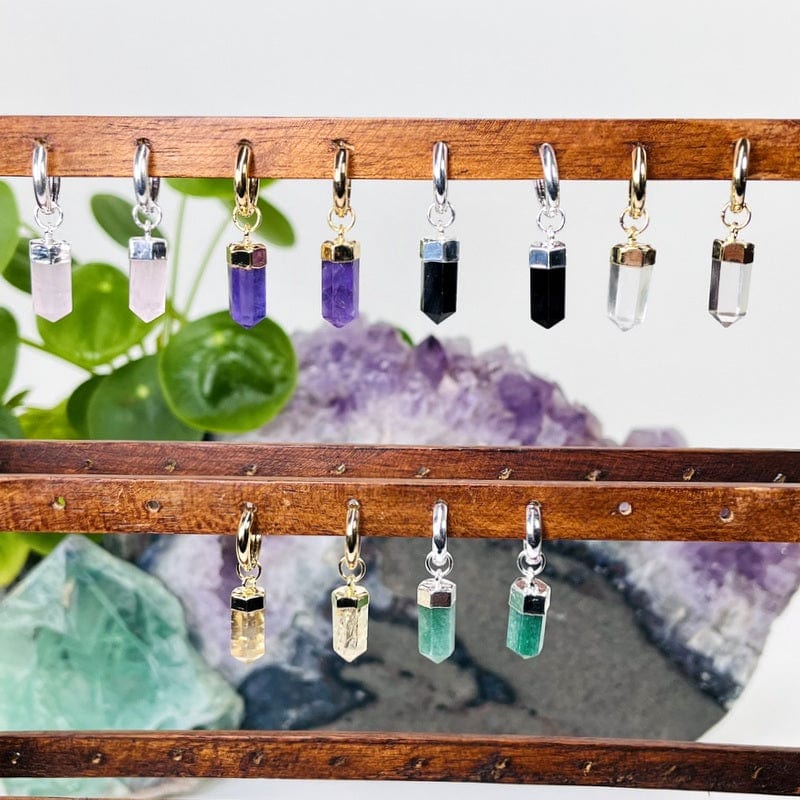 point earrings displayed as decor
