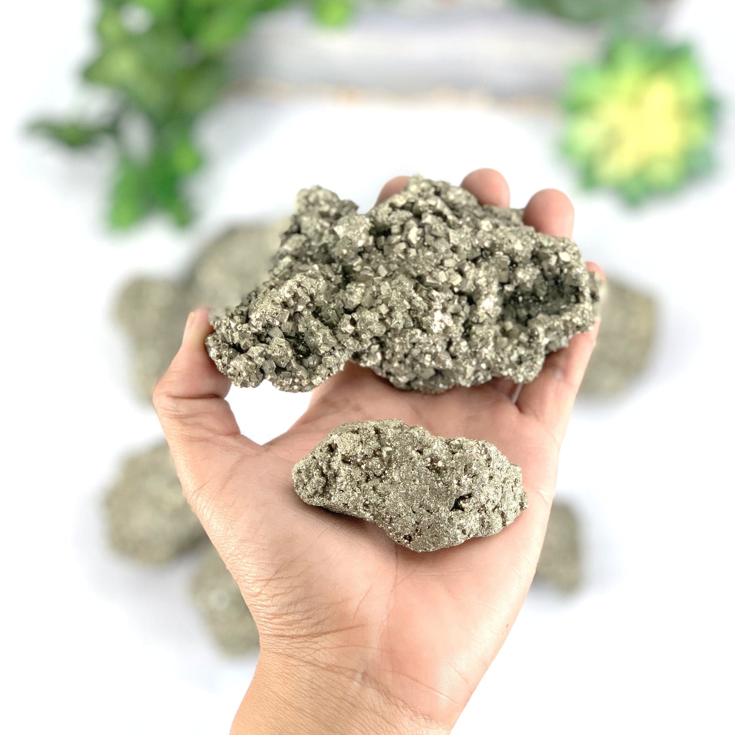 Two piece sets of the Pyrite Clusters on hand