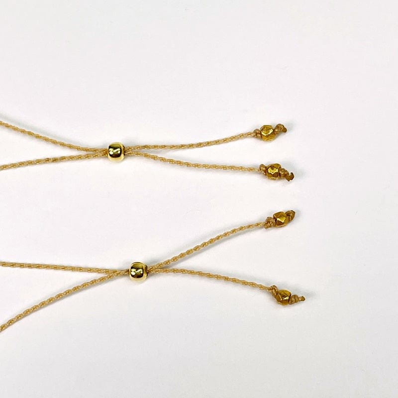 adjustable gold beads