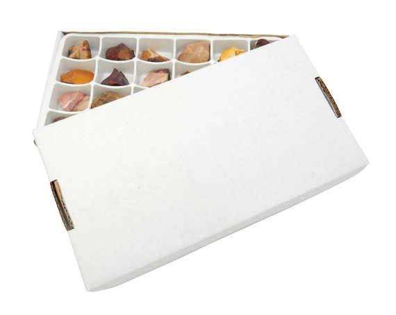 Flat Boxes - Mookaite Chunk with box slightly opened