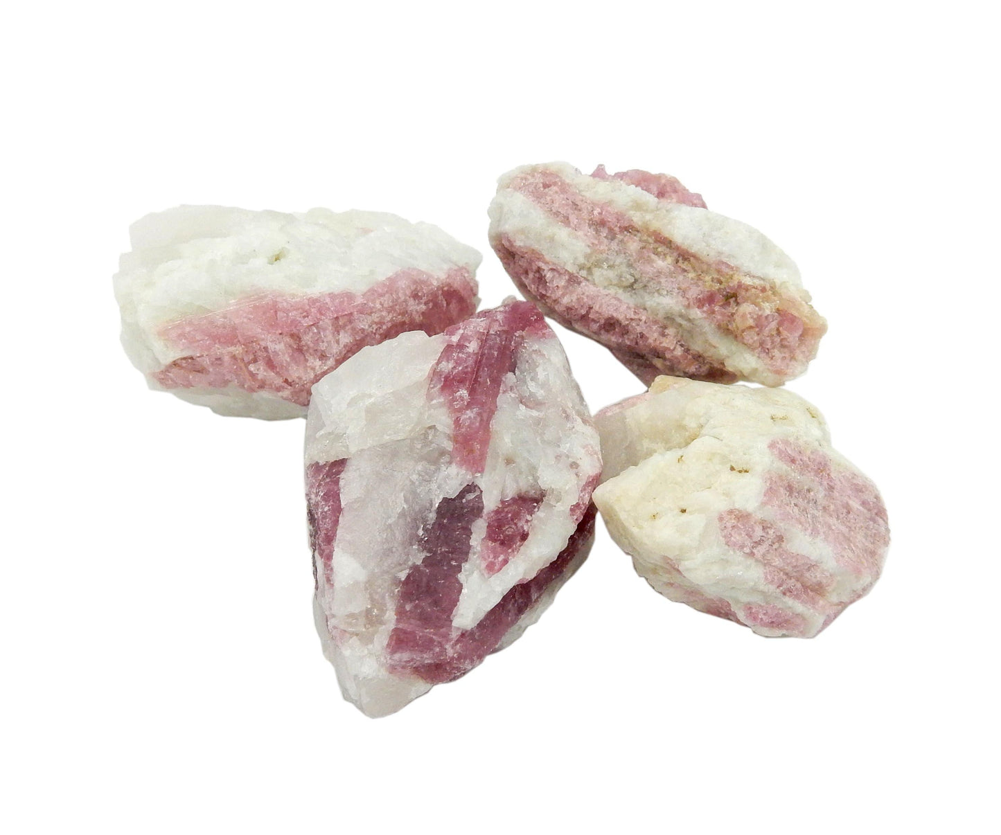 close up of the details on the pink tourmaline rod