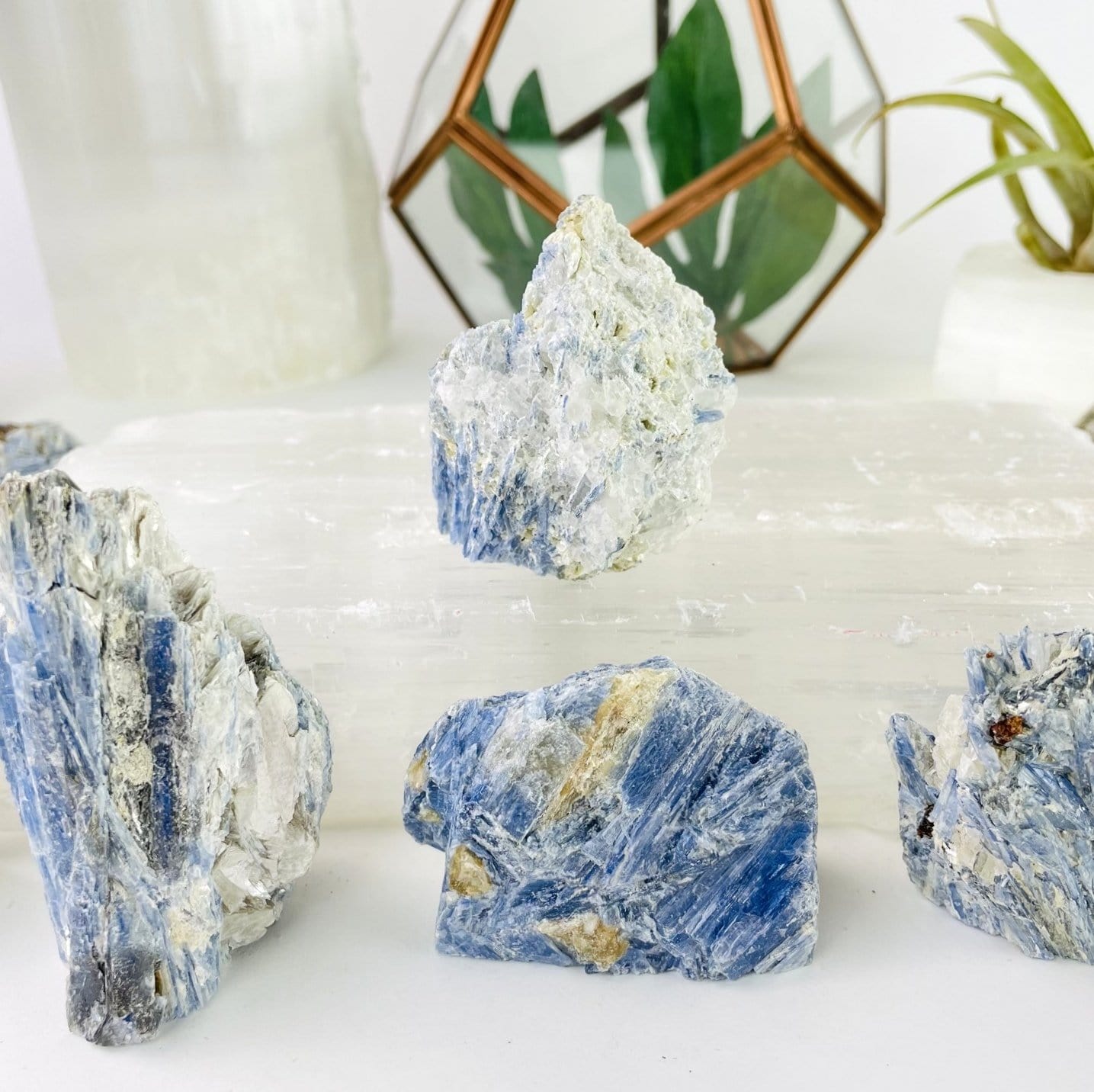 kyanite shown side view for size reference