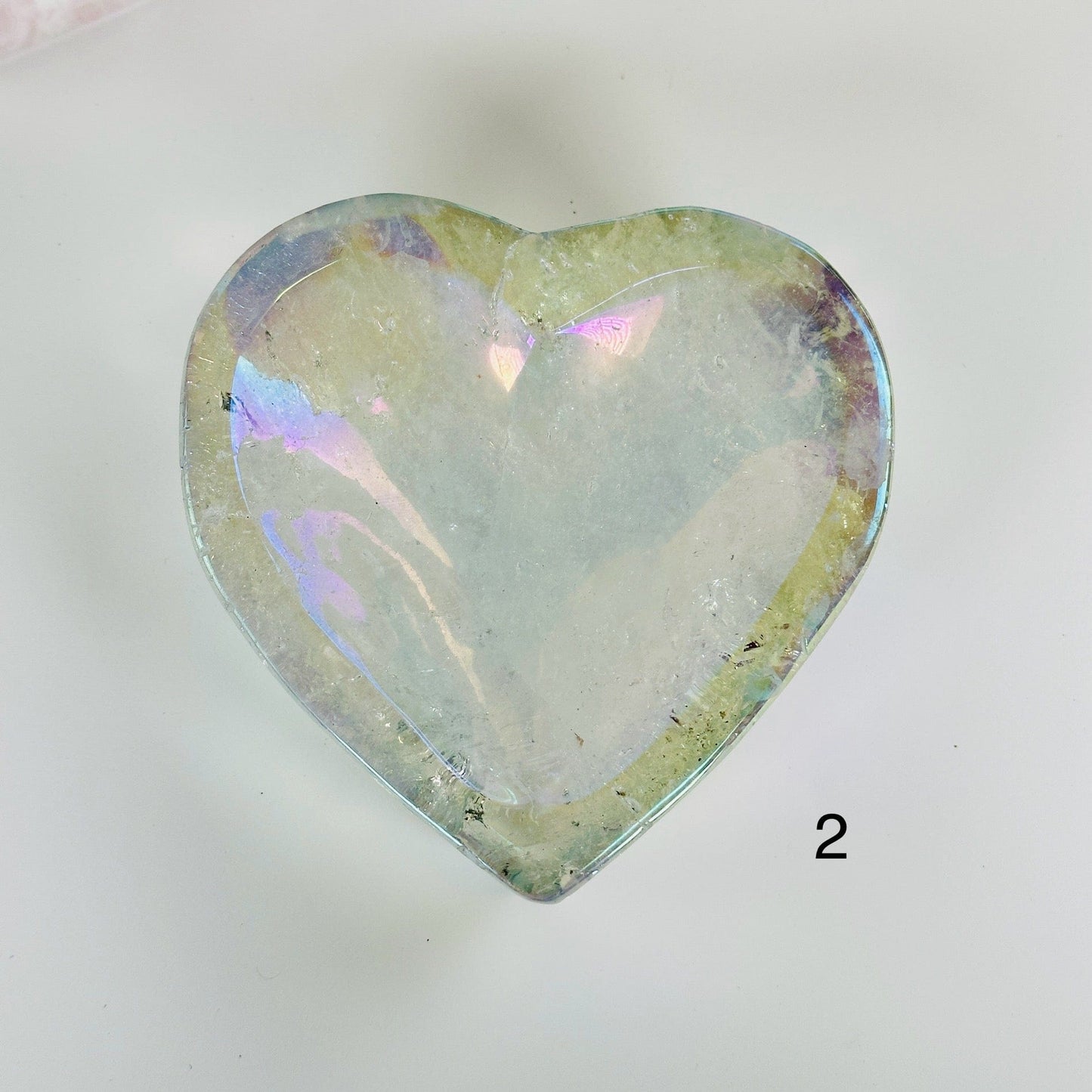 crystal quartz with decorations in the background