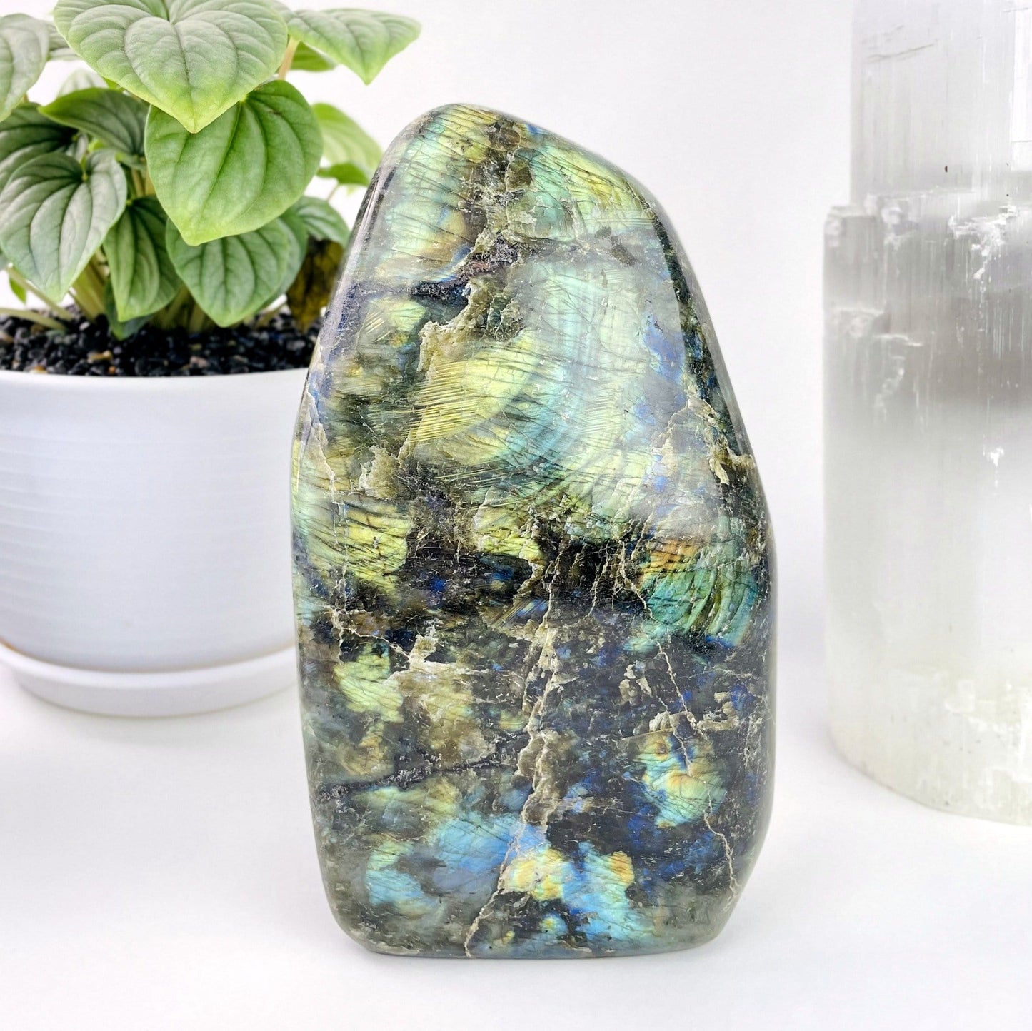 Labradorite Cut Base - Polished Stone - BY WEIGHT