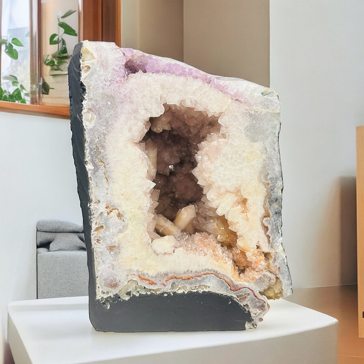 amethyst cathedral with decorations in the background