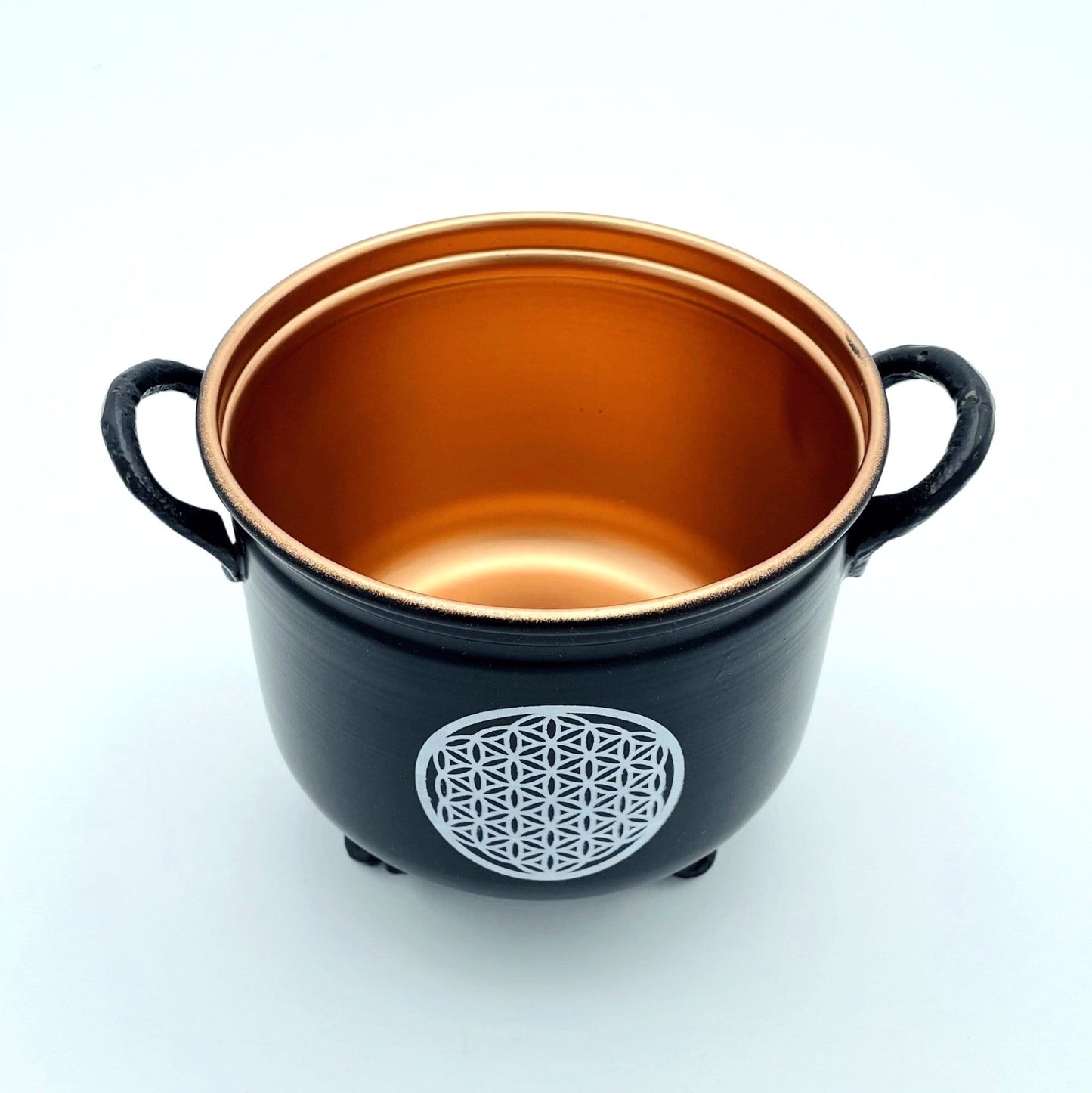 Top view of Metal Cauldron in black