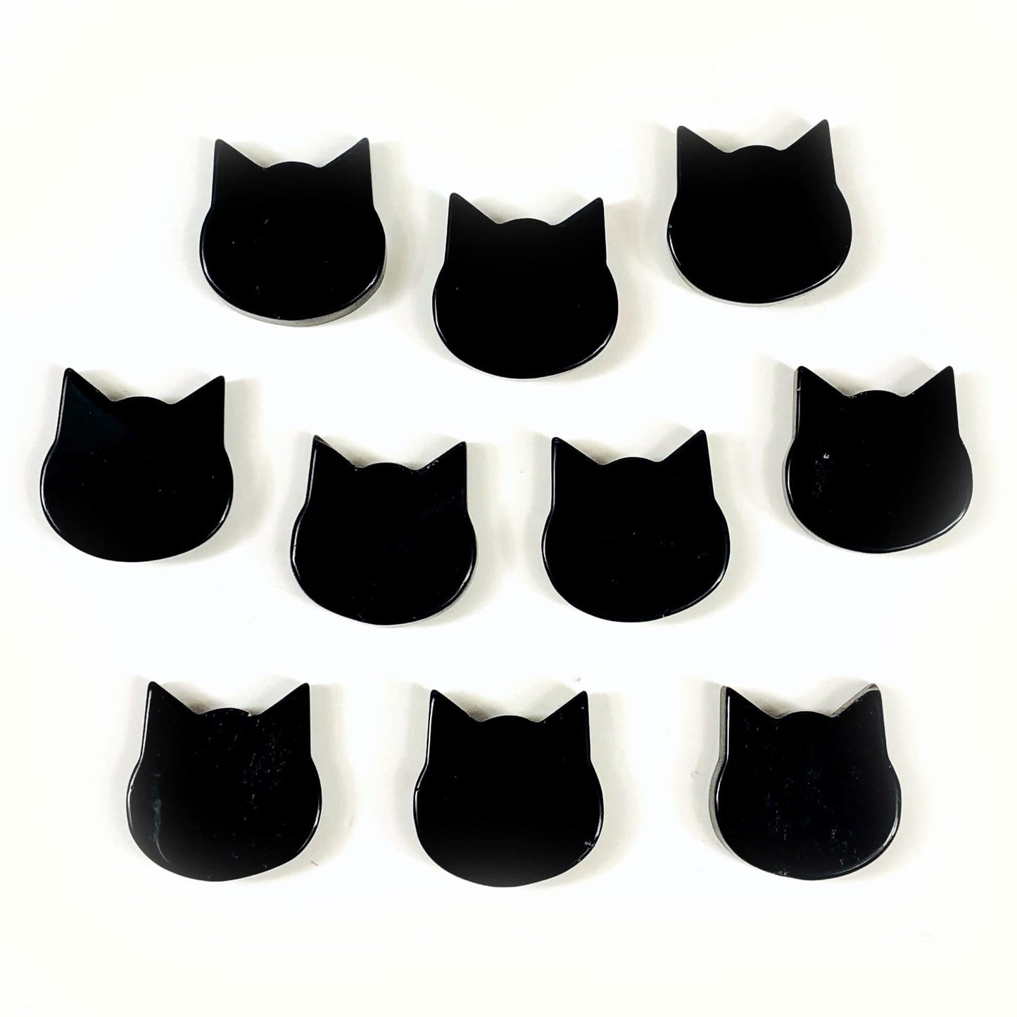 cat stone heads available in obsidian 