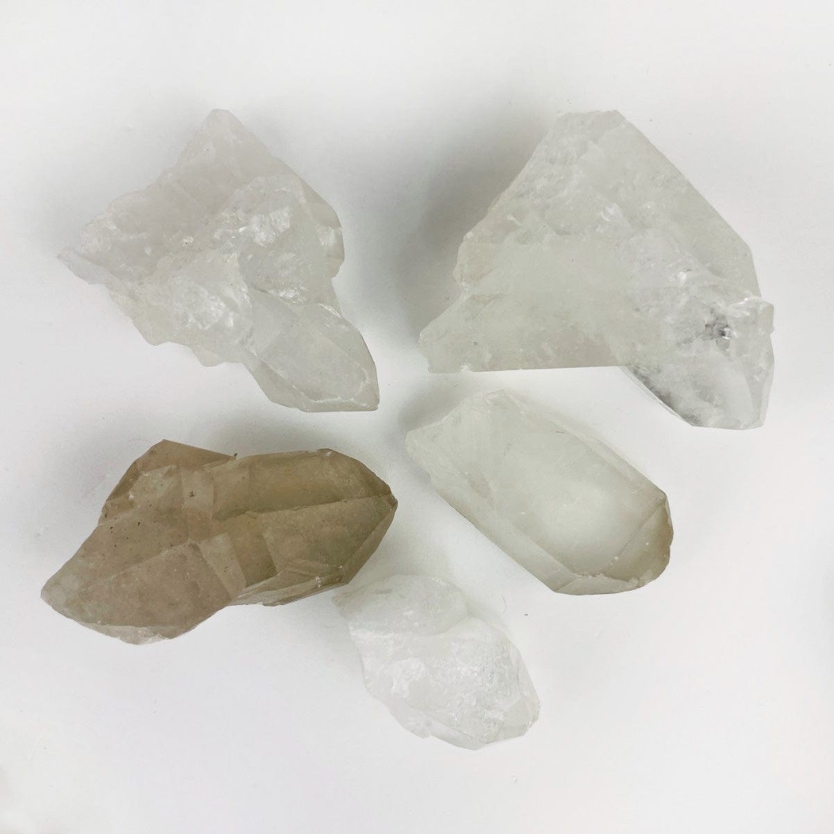 1 set of 5 crystals that came from an organza bag set