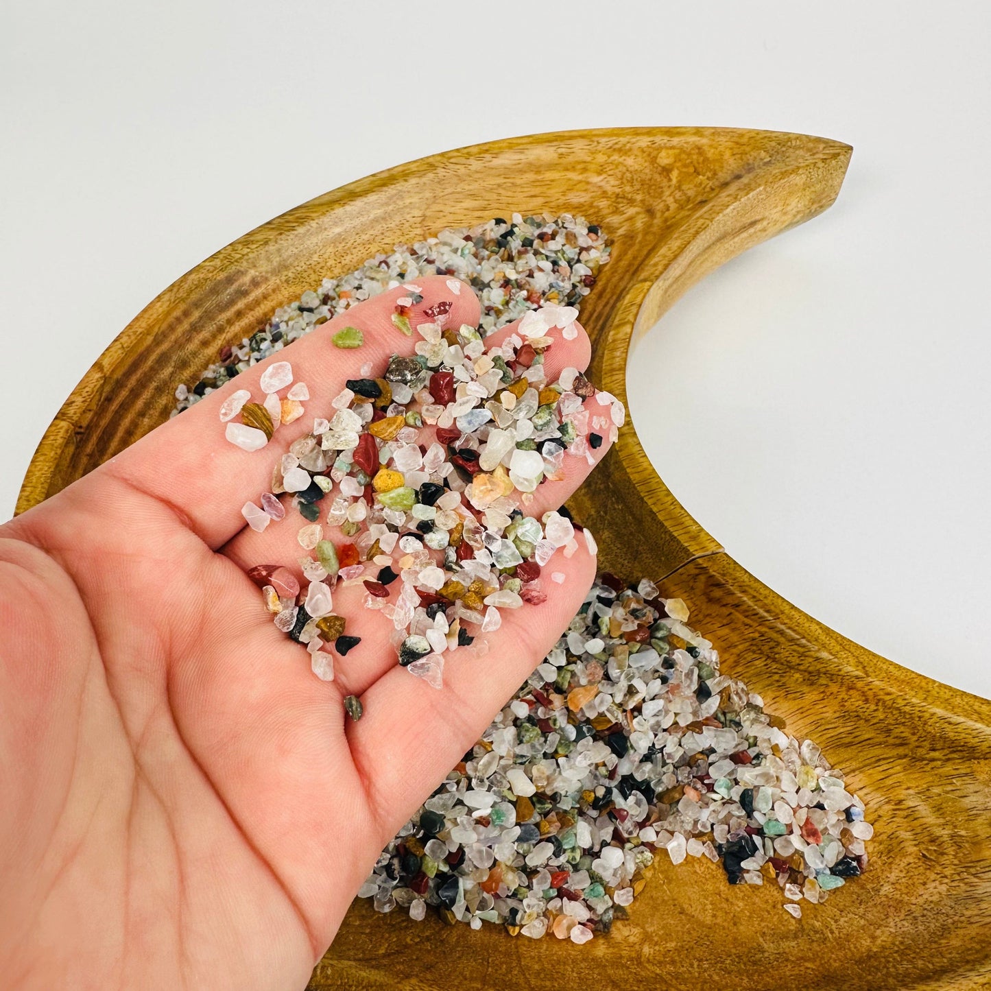  Tiny Stone Mix - 1Lb Bag - in hand for size reference 