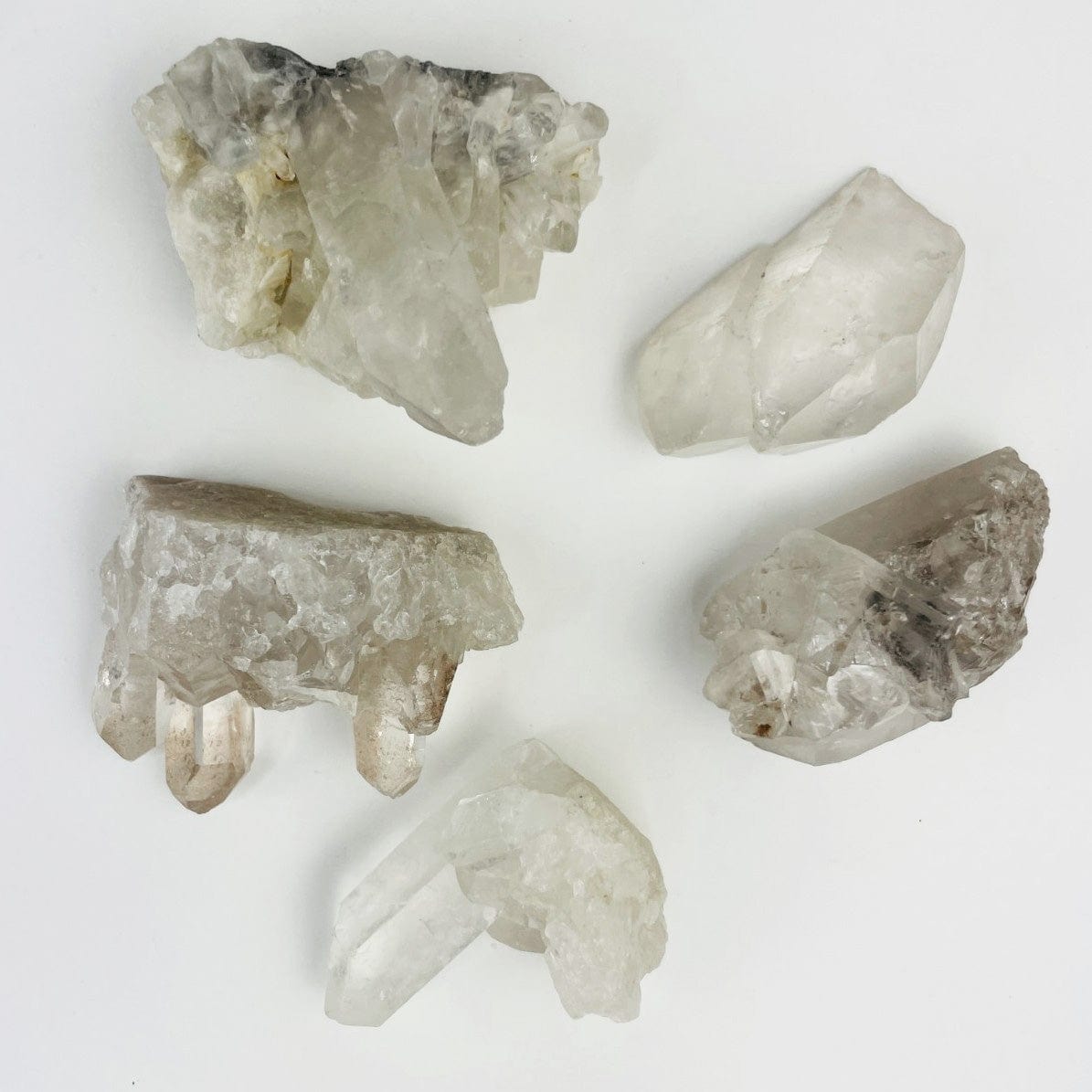 1 set of 5 crystals that came from an organza bag set