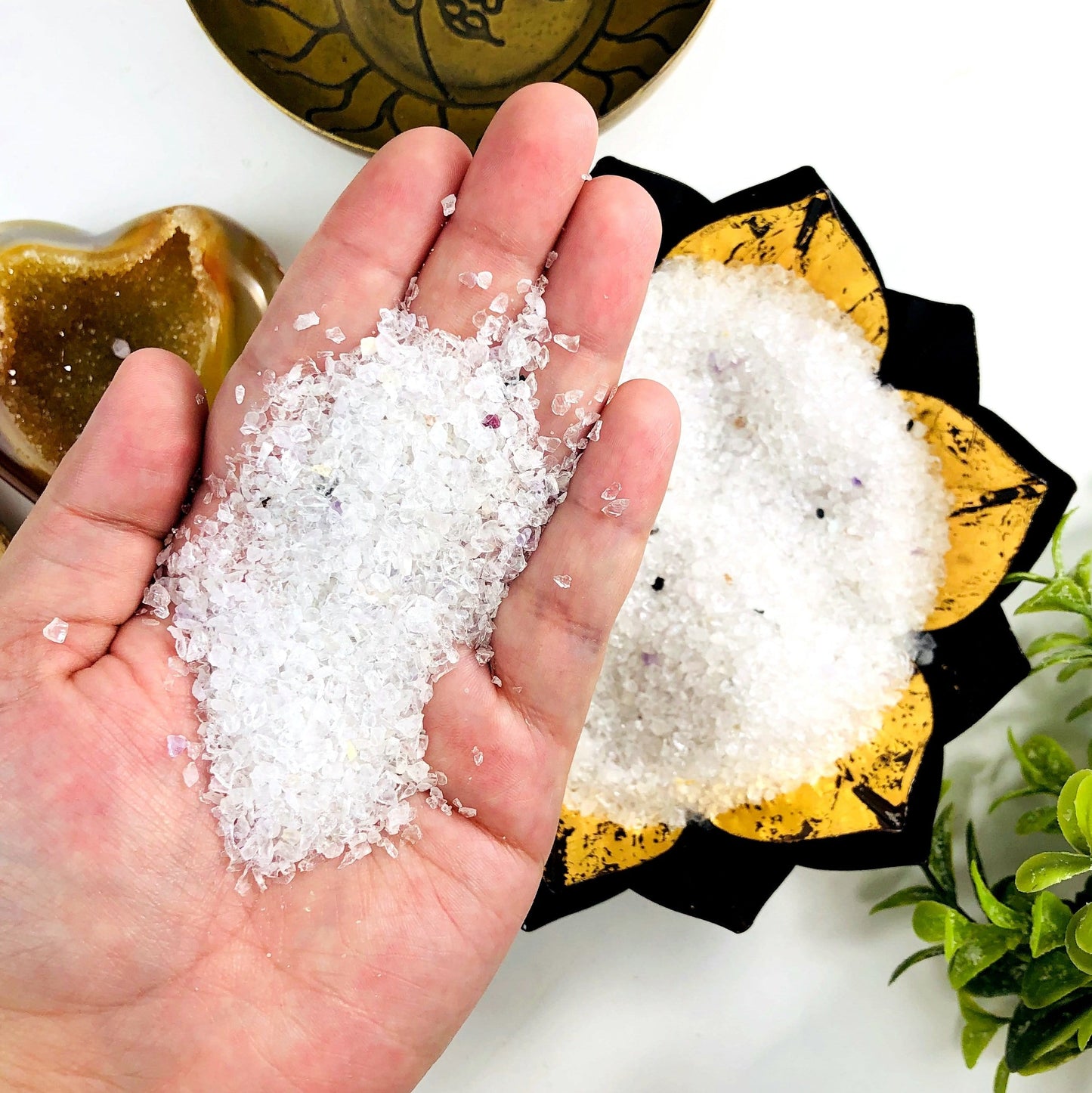 Crystal Quartz Tiny Chip Stones  - White Gemstones - Home Decor 1Pound bags