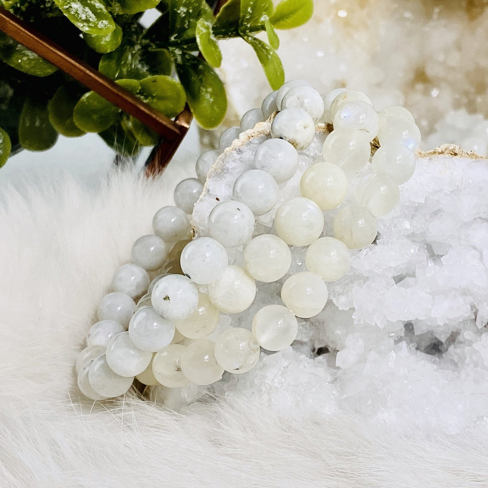 moonstone bracelet - 3 on a display