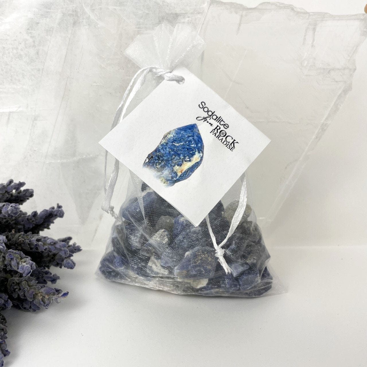Sodalite Stones - Tied & Tagged in an Organza Bag