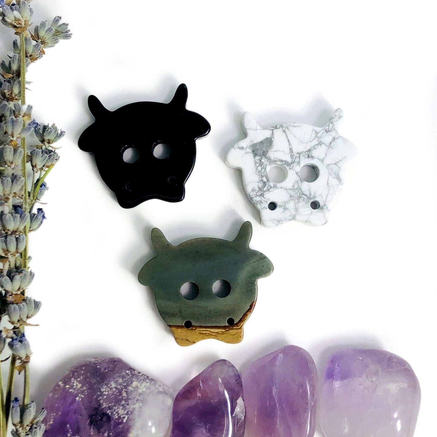 Gemstone Cow Shaped Cabochon