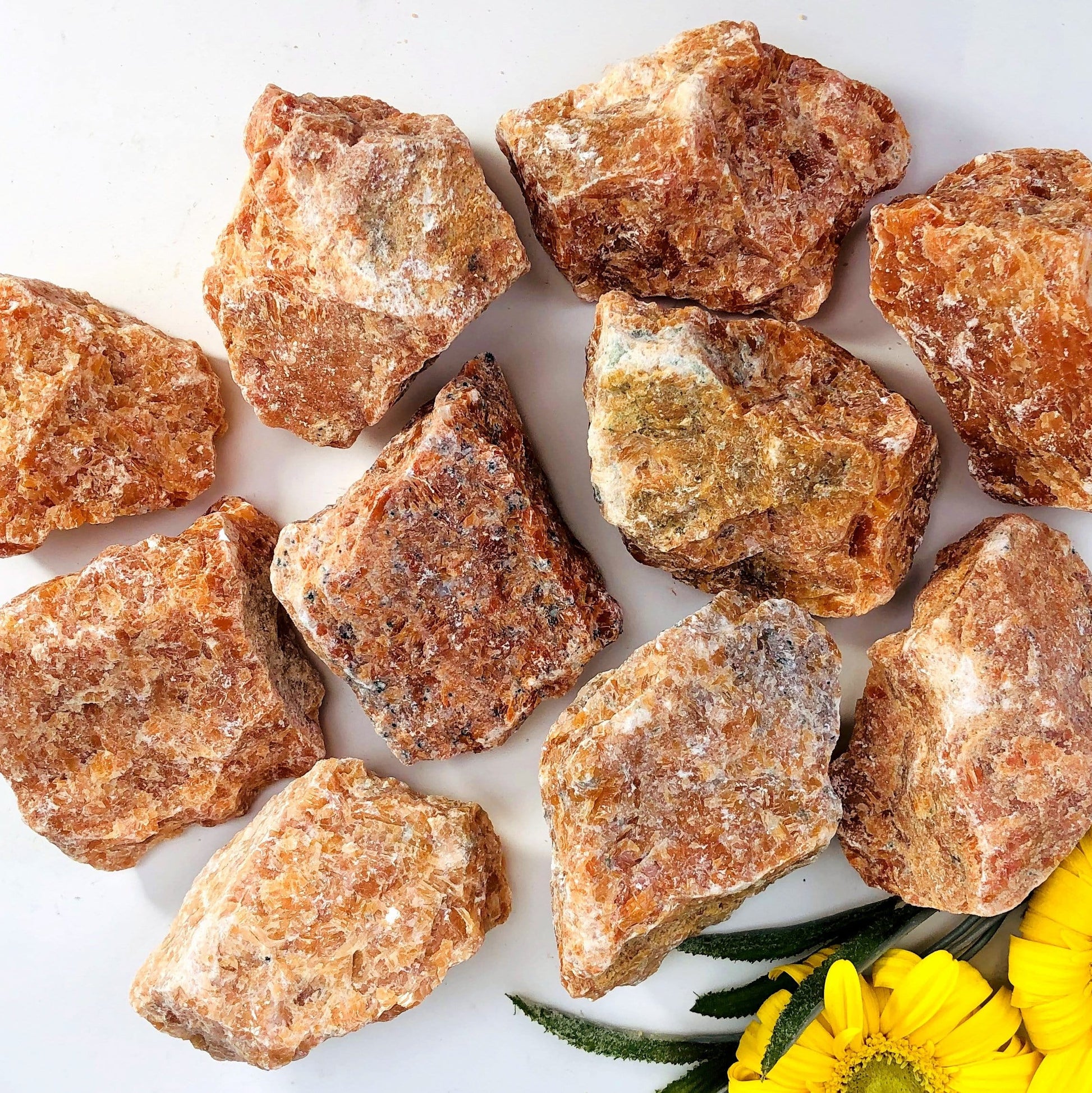10 Orchid Calcite Rough Stones 