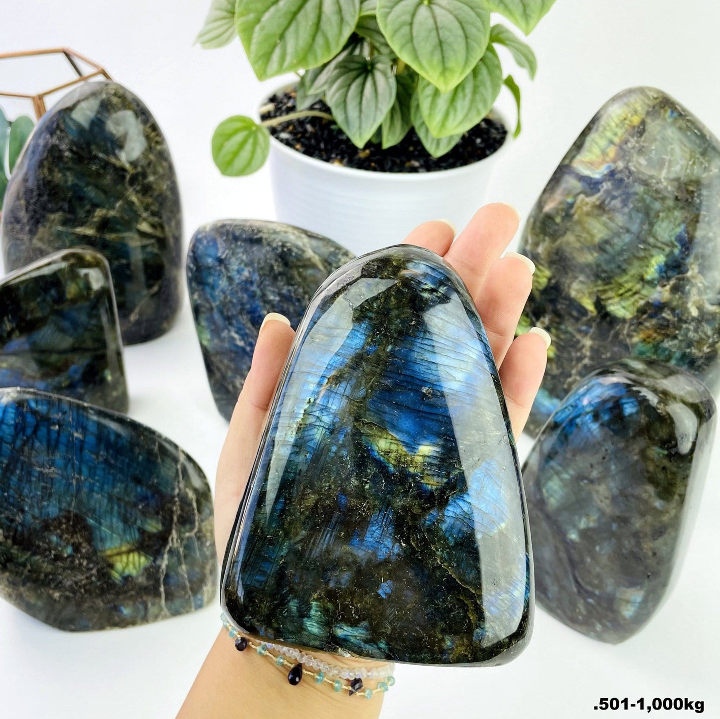 Labradorite Cut Base - Polished Stone - BY WEIGHT
