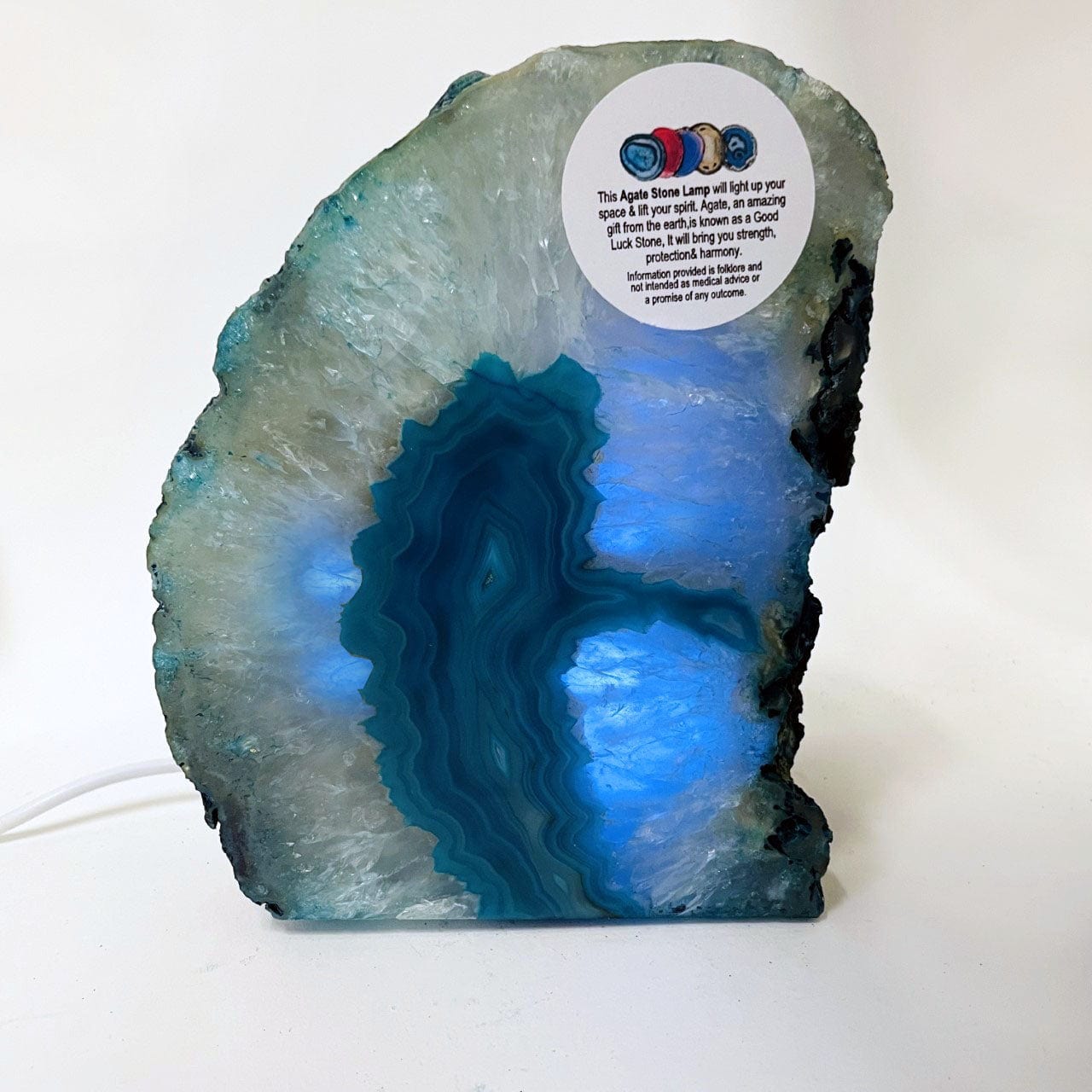 Agate Geode Cut Base Lamp