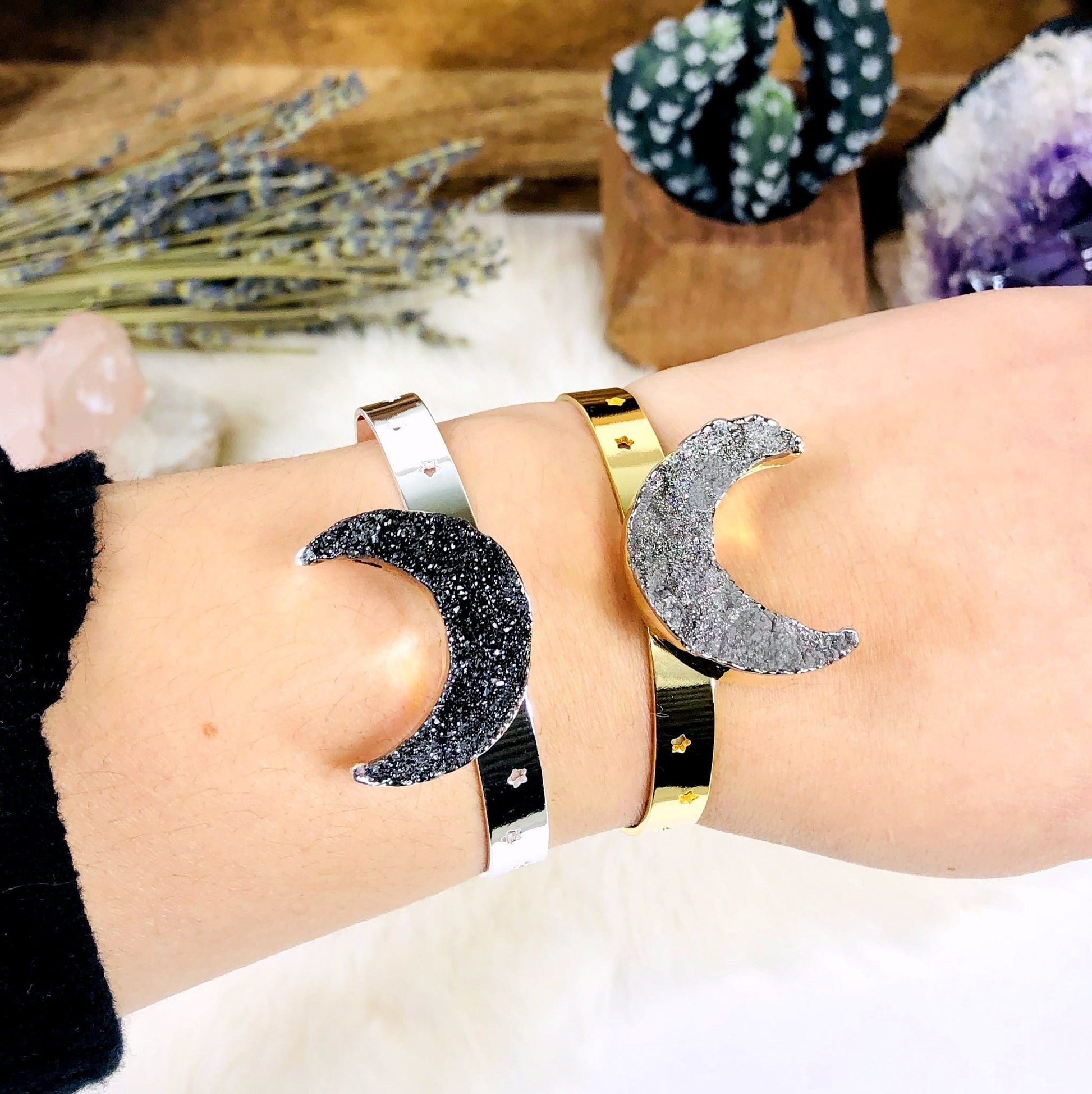 2 bracelets on an arm