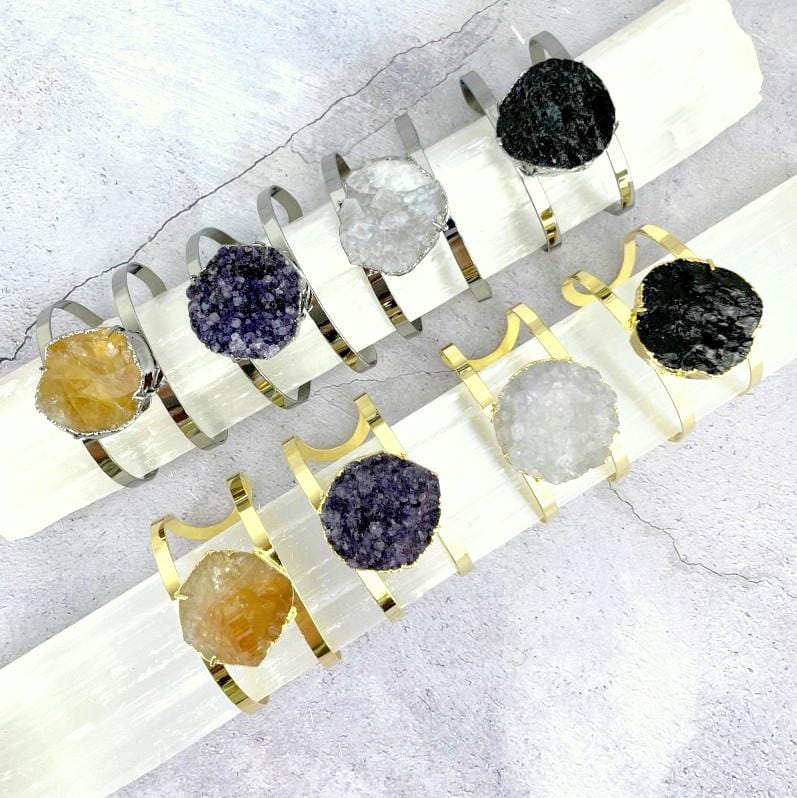 stone bracelets on 2 cylinders