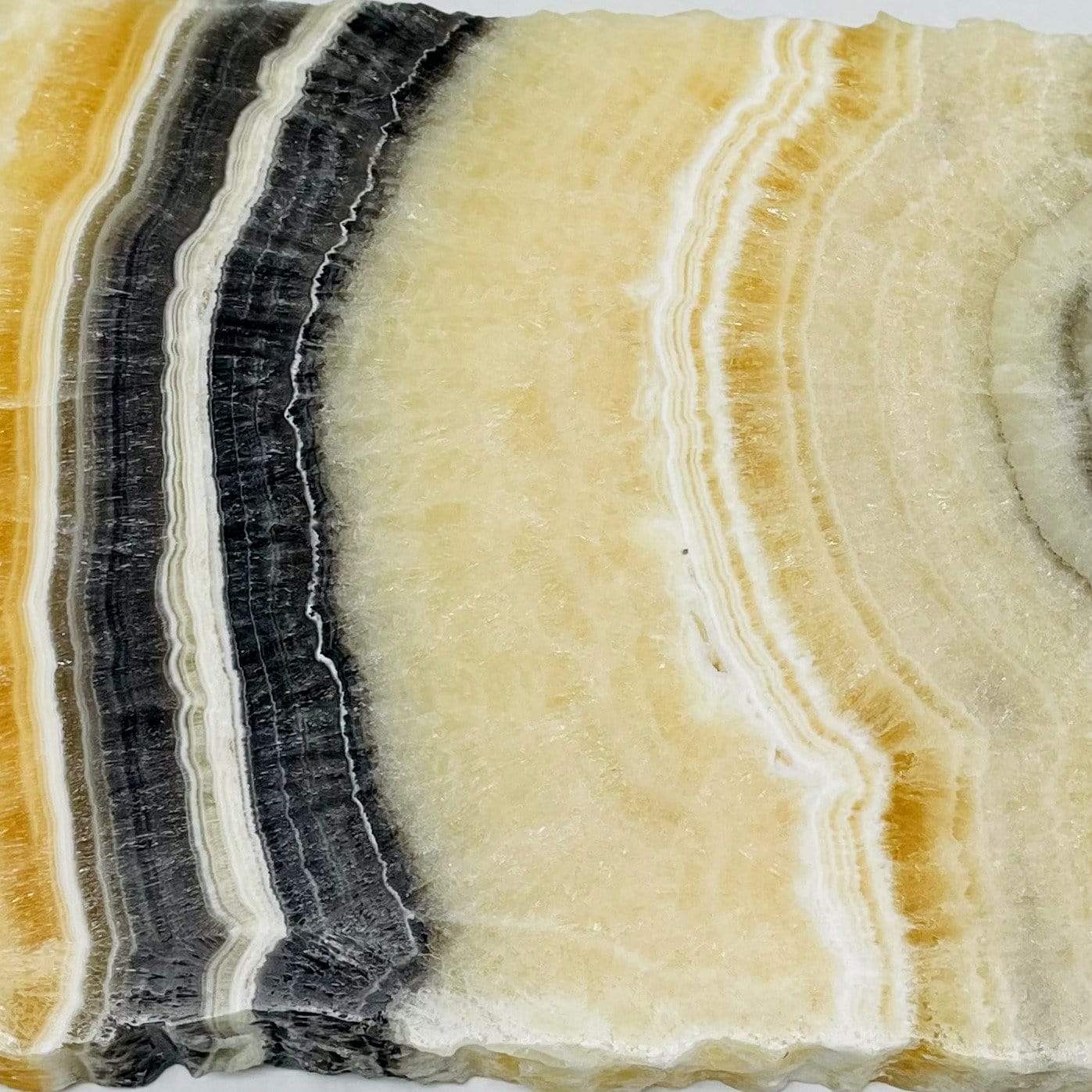 up close shot of Mexican onyx platter