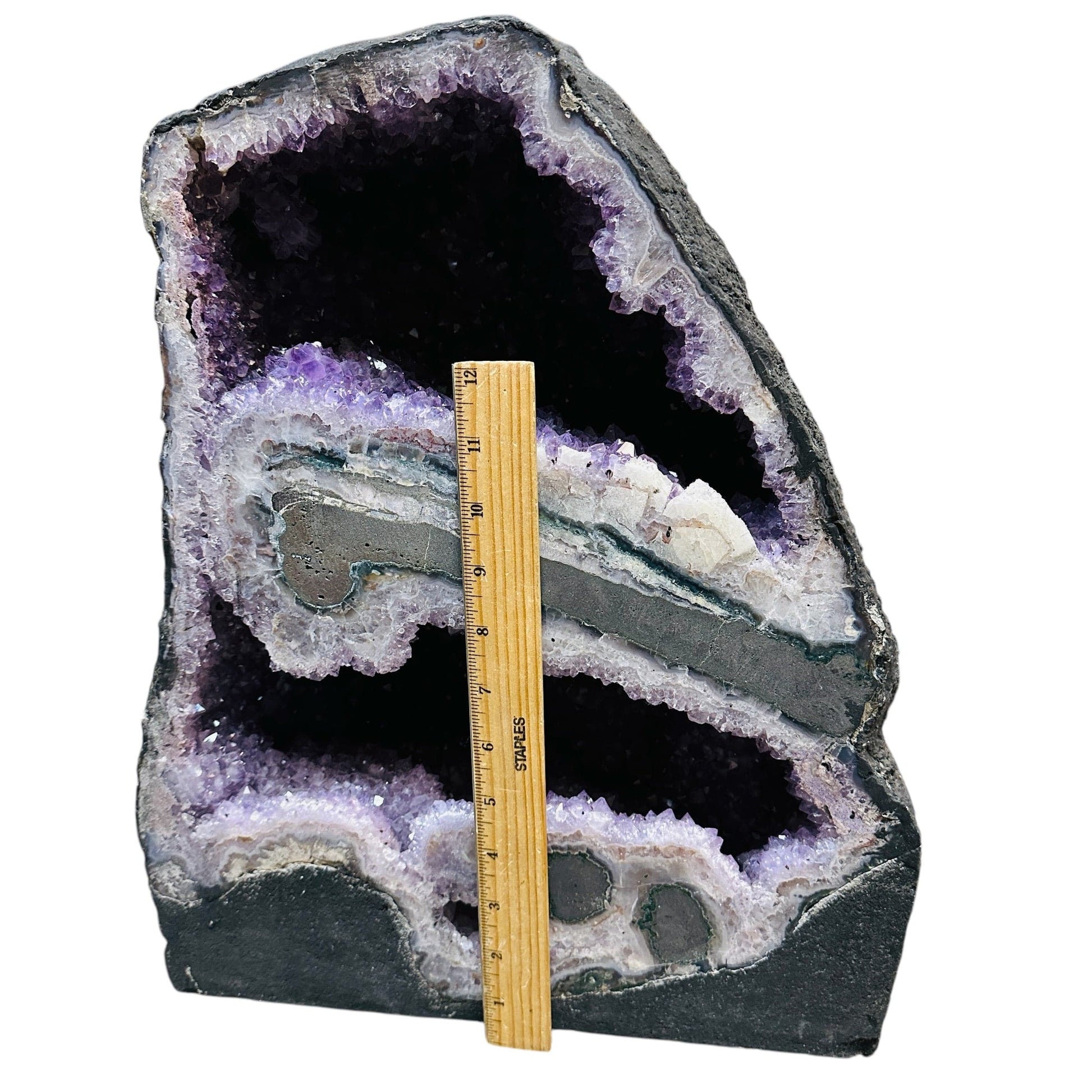 amethyst on a white background