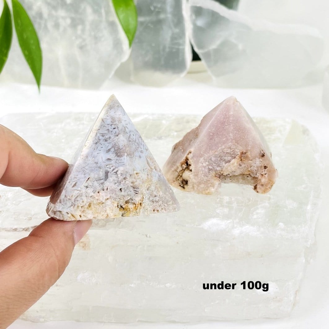 Pink Amethyst Point - Semi-polished Points in size under 100g