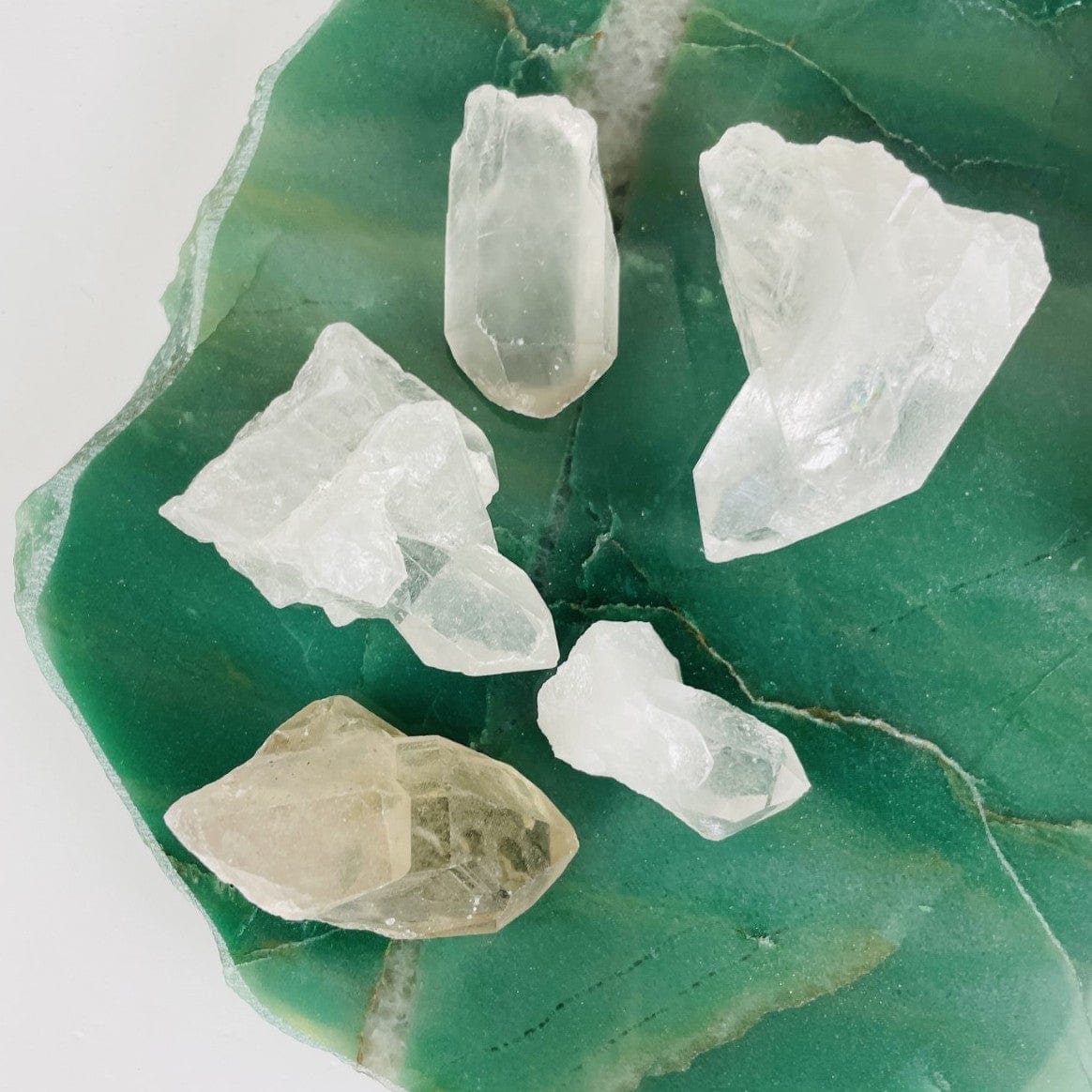 5 crystals from a bag of assorted size