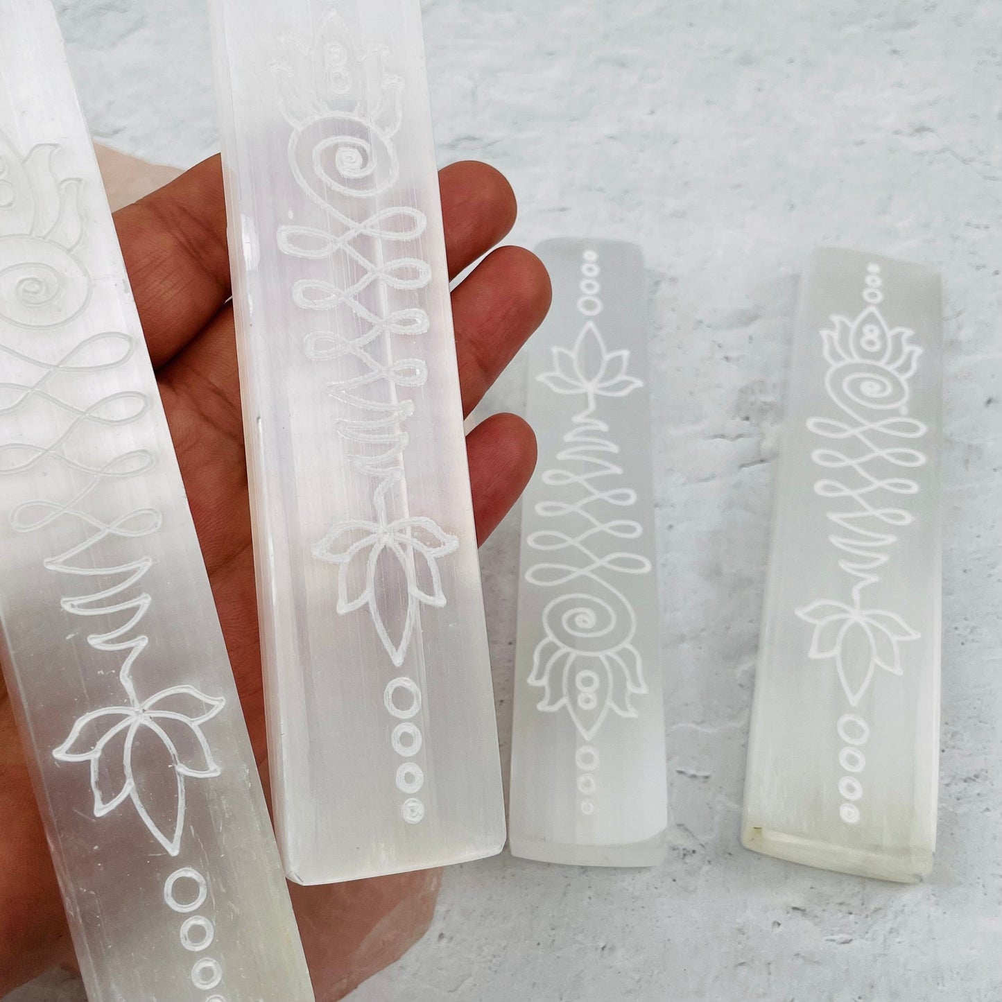 Selenite Bars 6"- Long Polished Charging Station