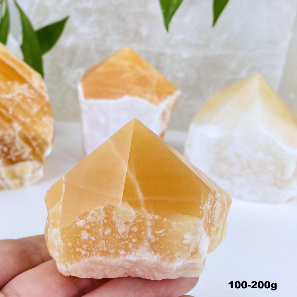 Orange Calcite Point - 100-200g