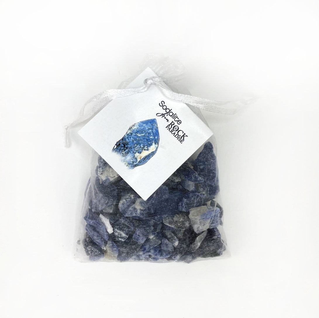 Sodalite Stones - Tied & Tagged in an Organza Bag