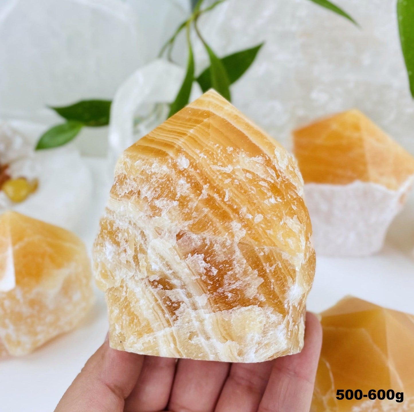 Orange Calcite Point - 500-600g