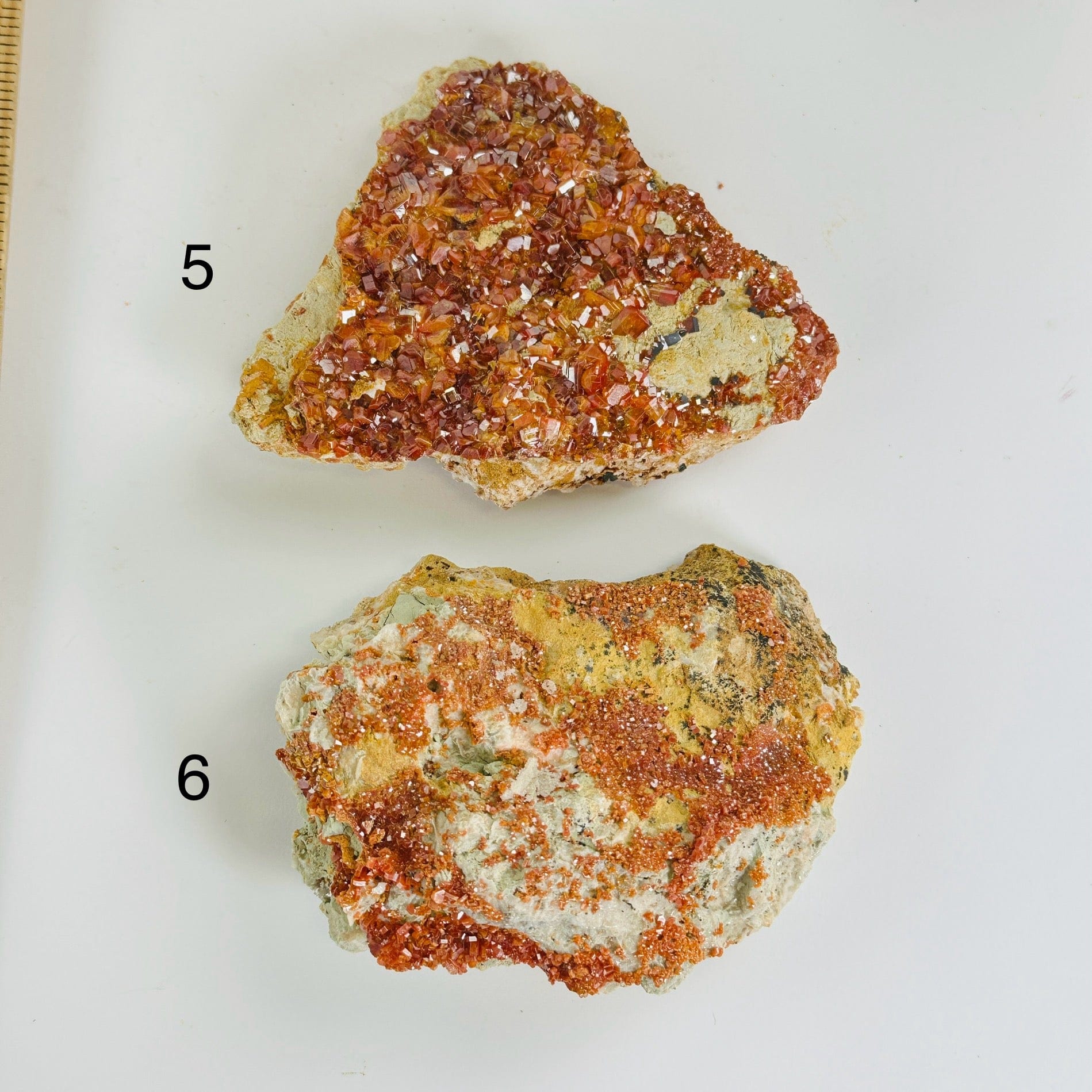 vanadinite on white background
