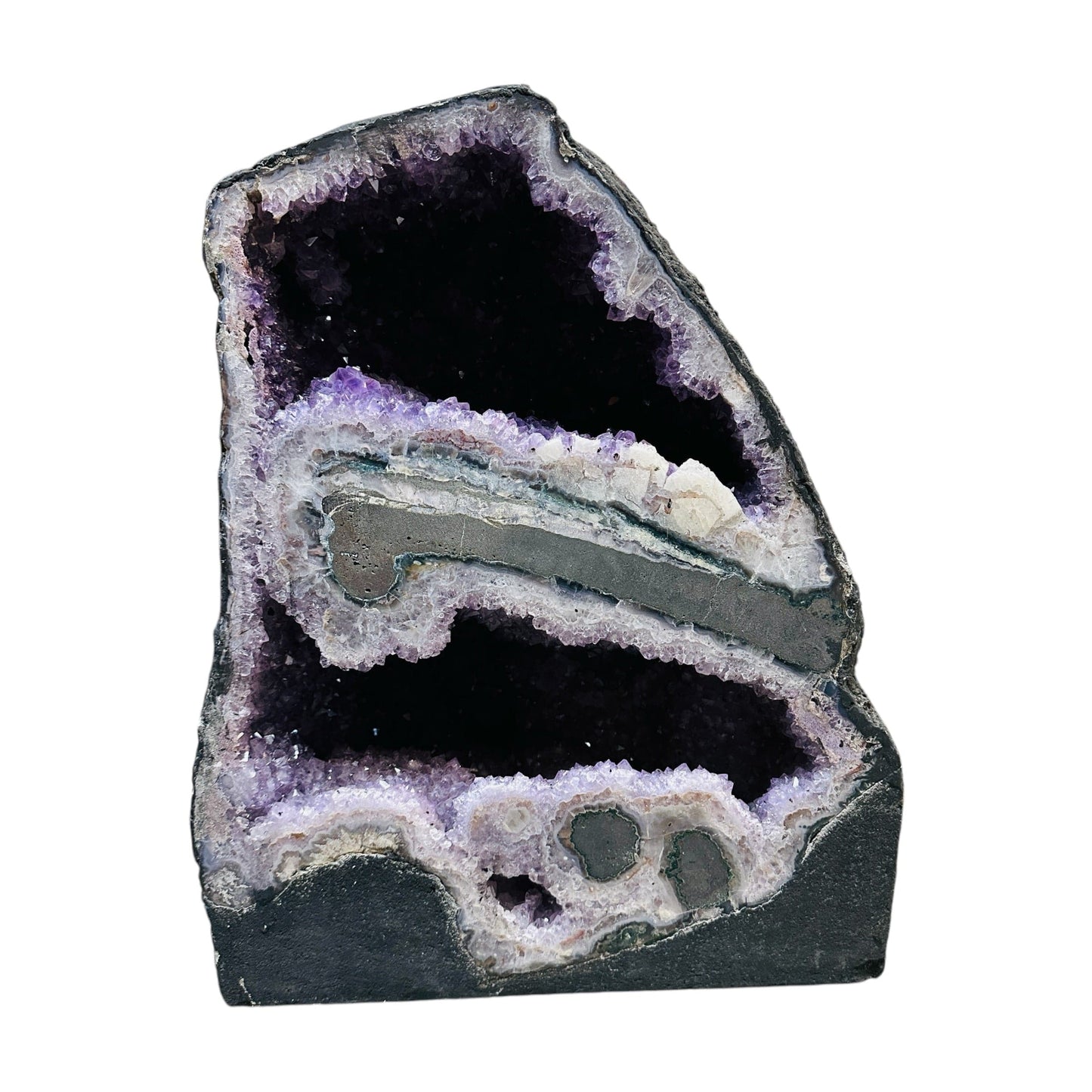 amethyst on a white background