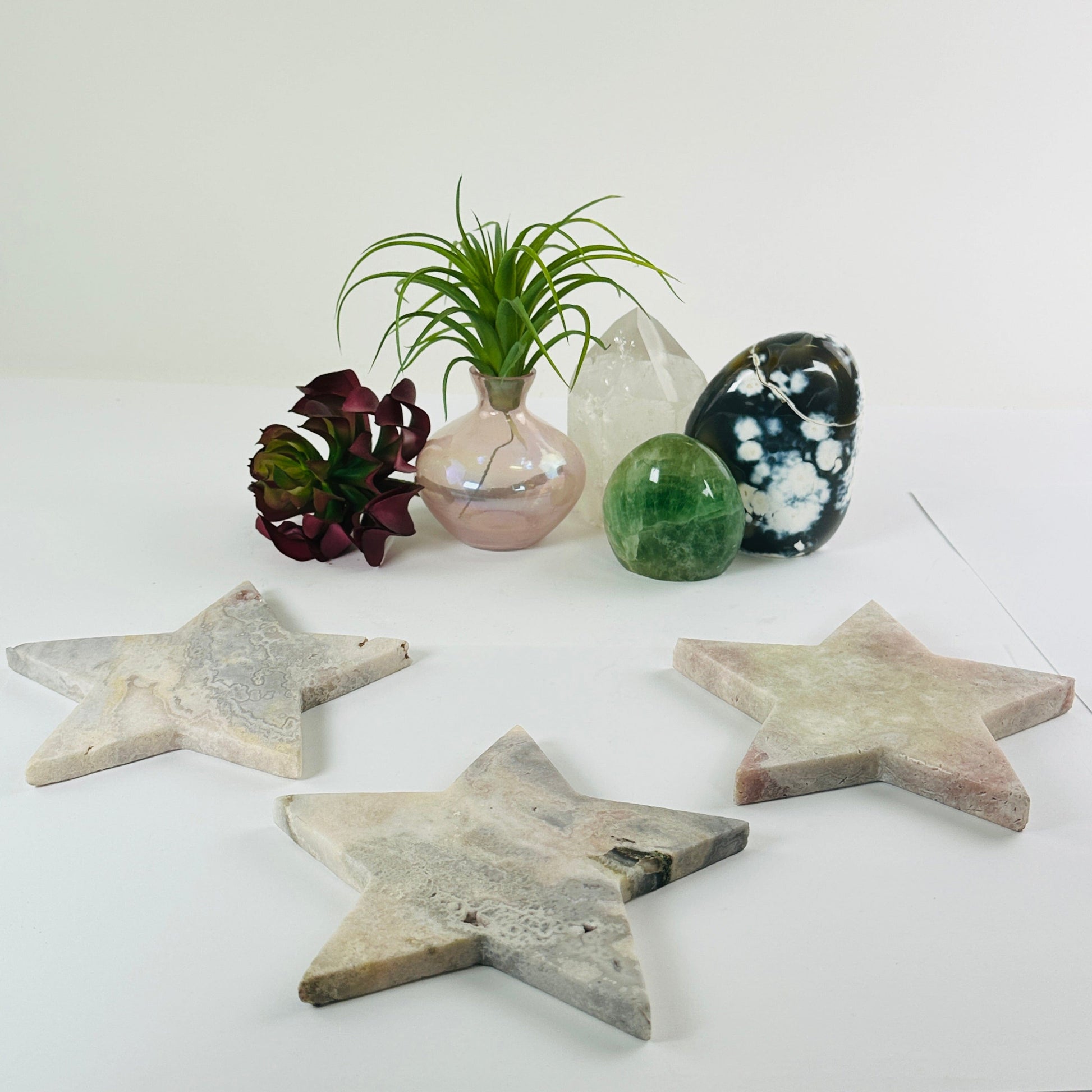 Pink Amethyst Large Crystal Star - You Choose all variants side view
