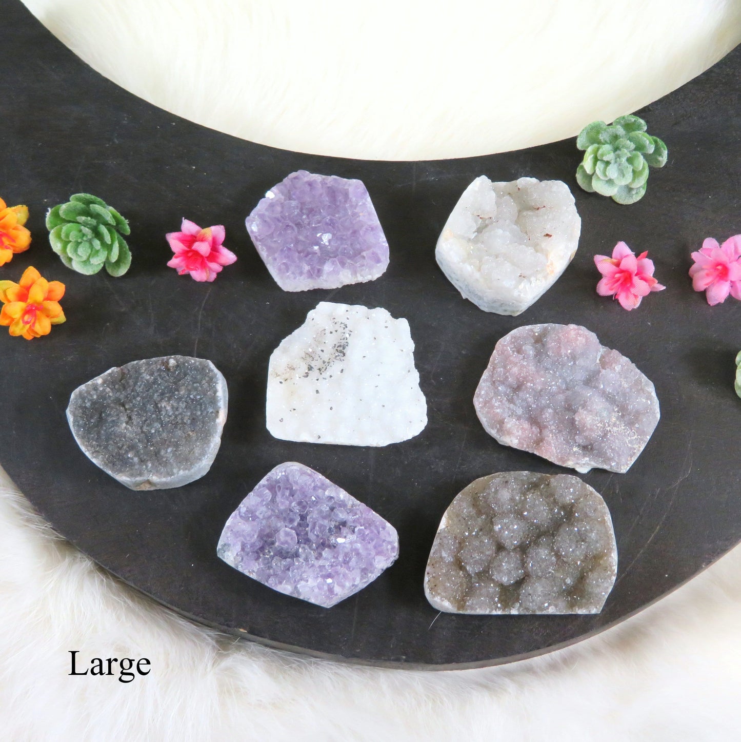 large cabochons close up