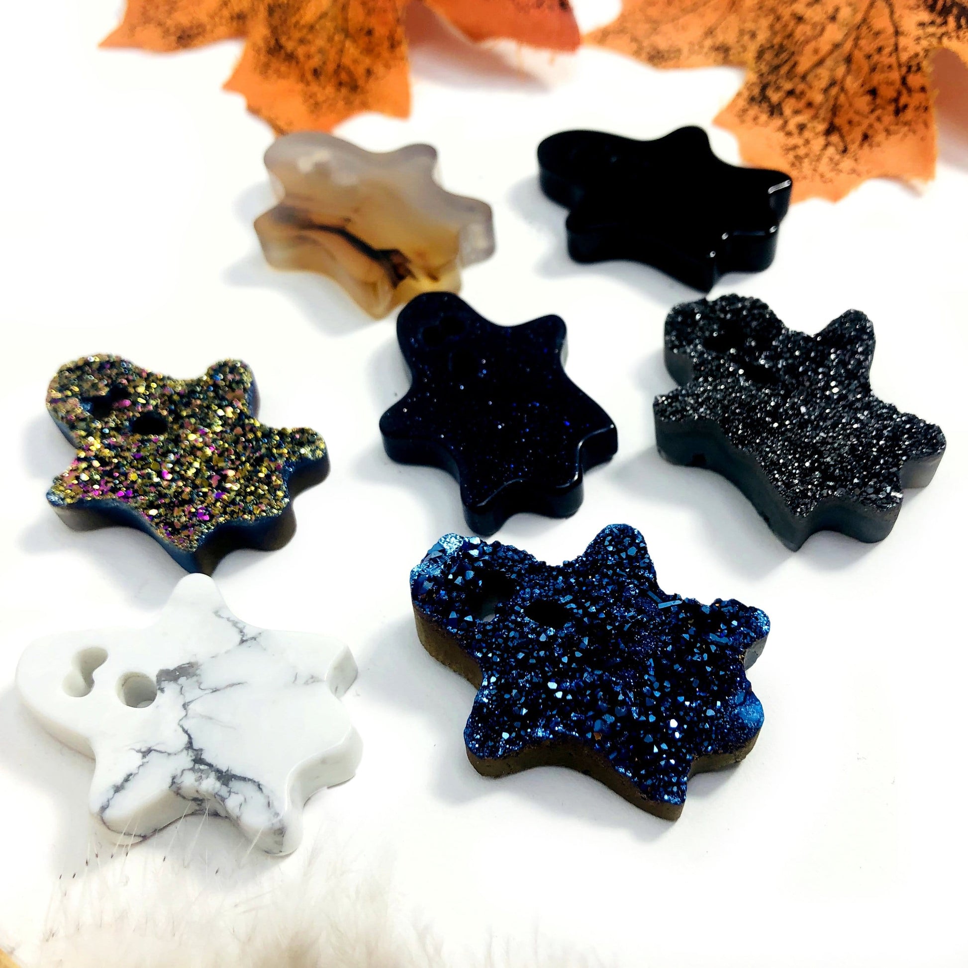 Ghost Gemstone Cabochons - side view 