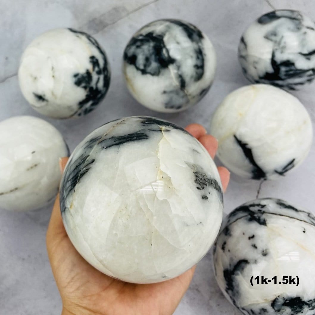 Zebra Jasper Stone Crystal Sphere Ball