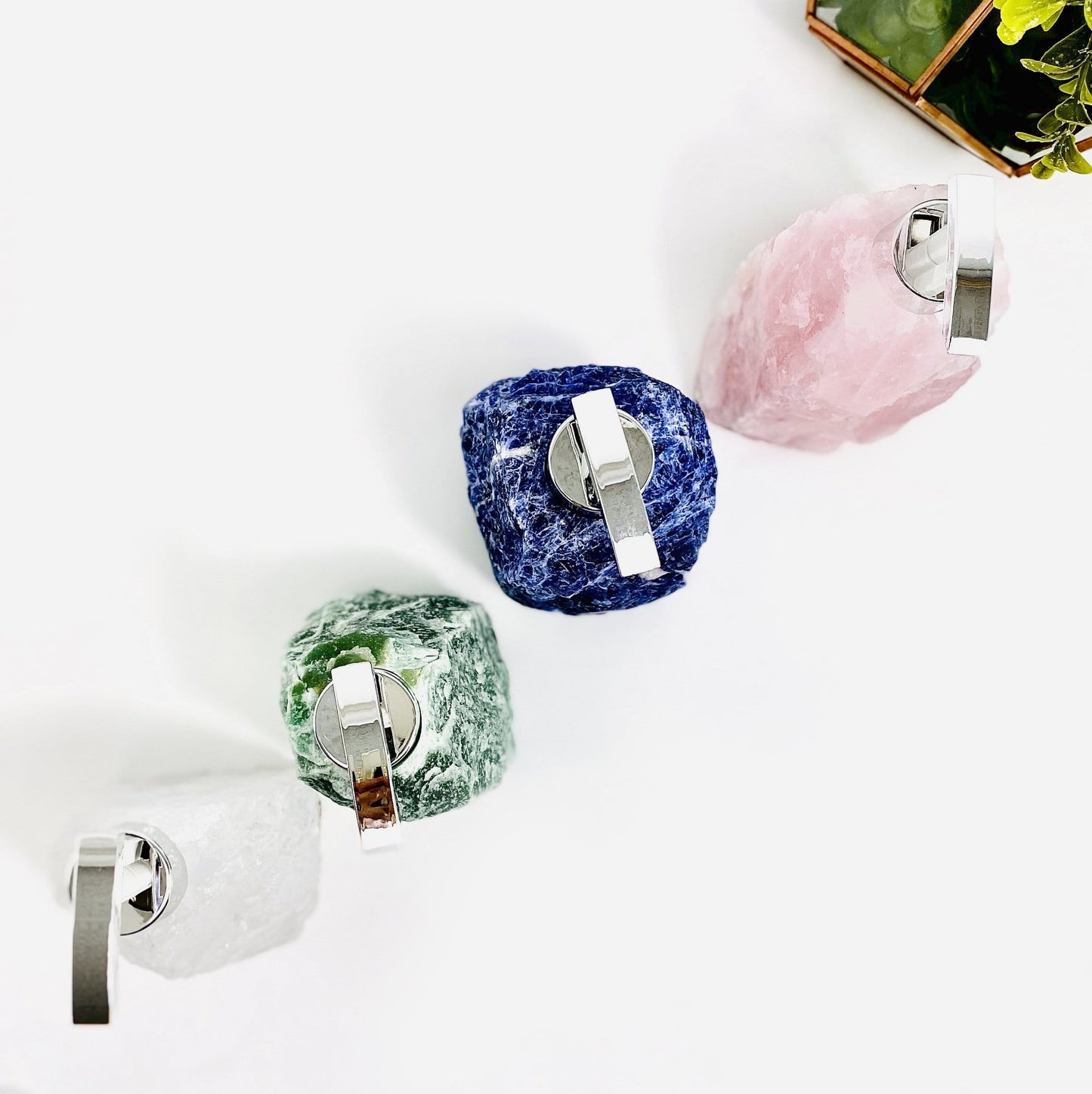 4 Different Colour Gemstone Soap Dispenser