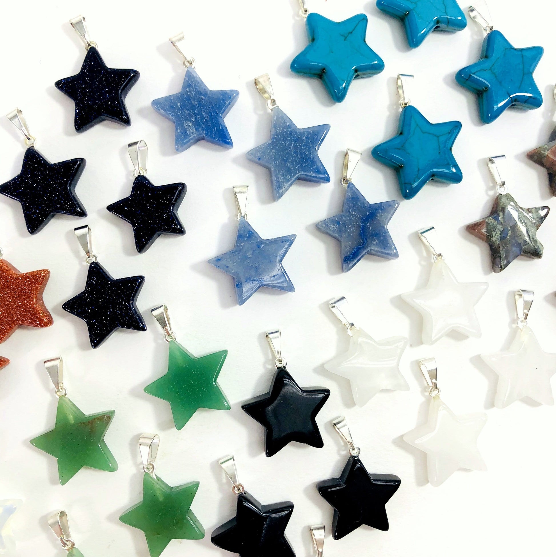 gemstone pendants come with a silver bail 