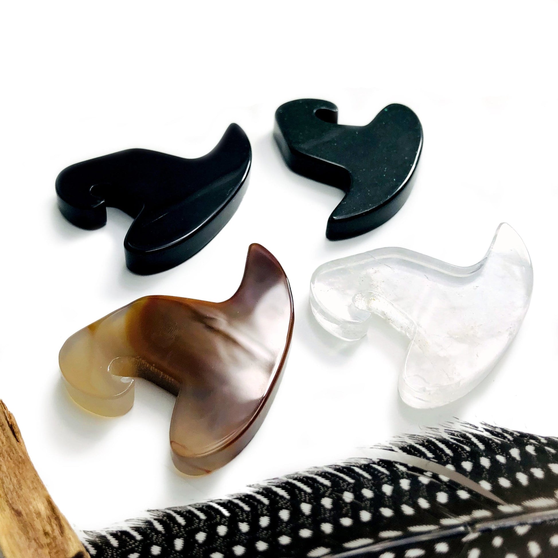 Witch hat cabochon pictured in all stones available.