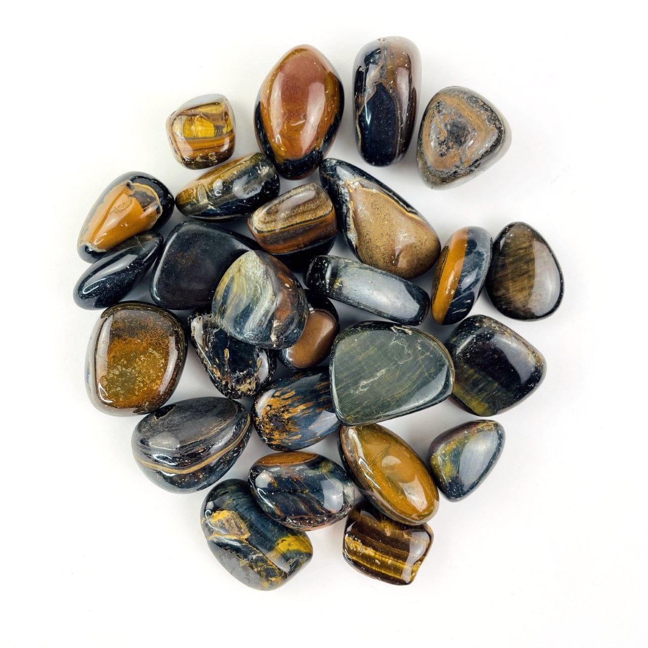 Blue Tigers Eye Polished Stones - 1 Pound bag worth of stones 
