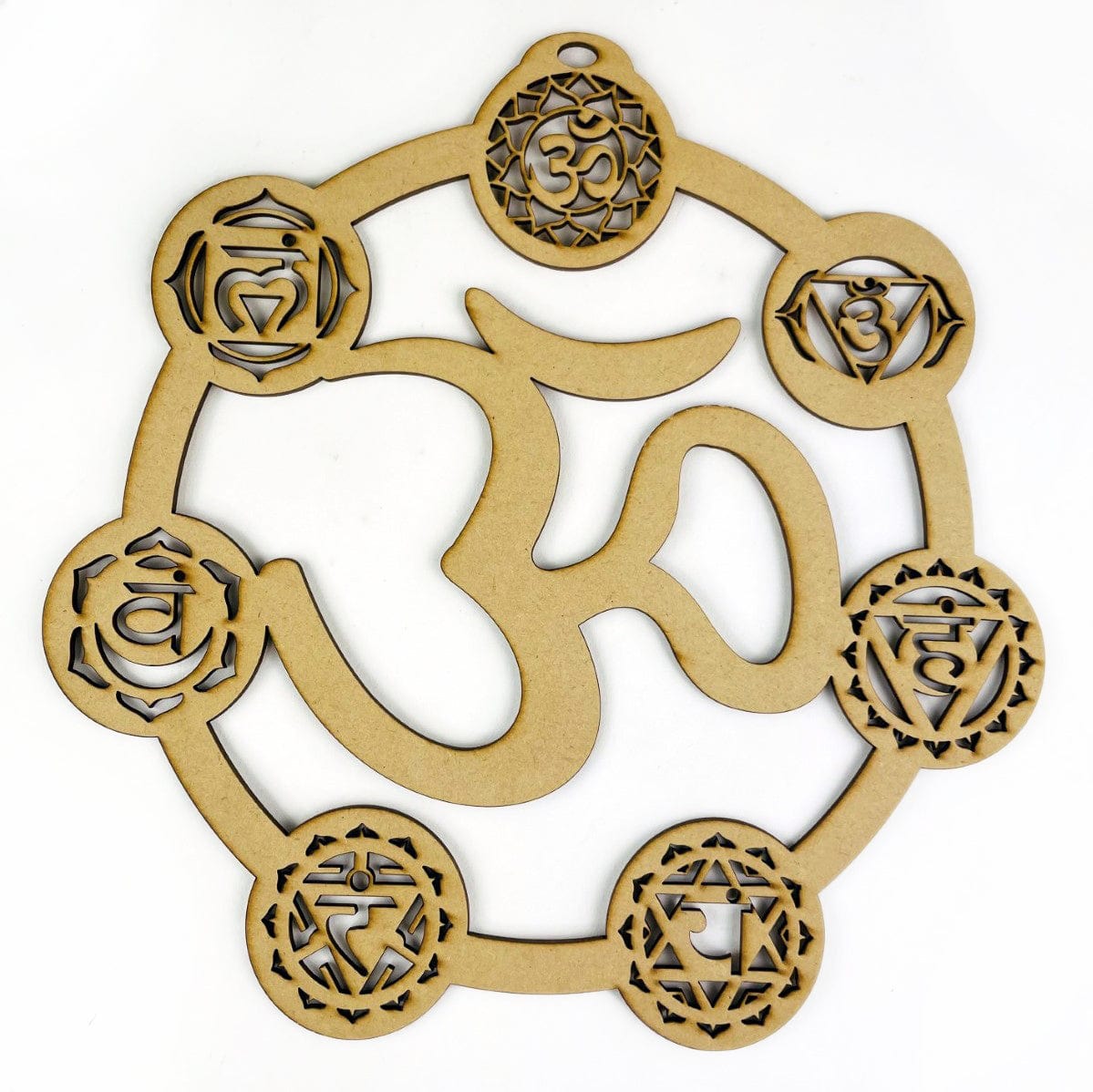 close up of wood crystal grid on white background