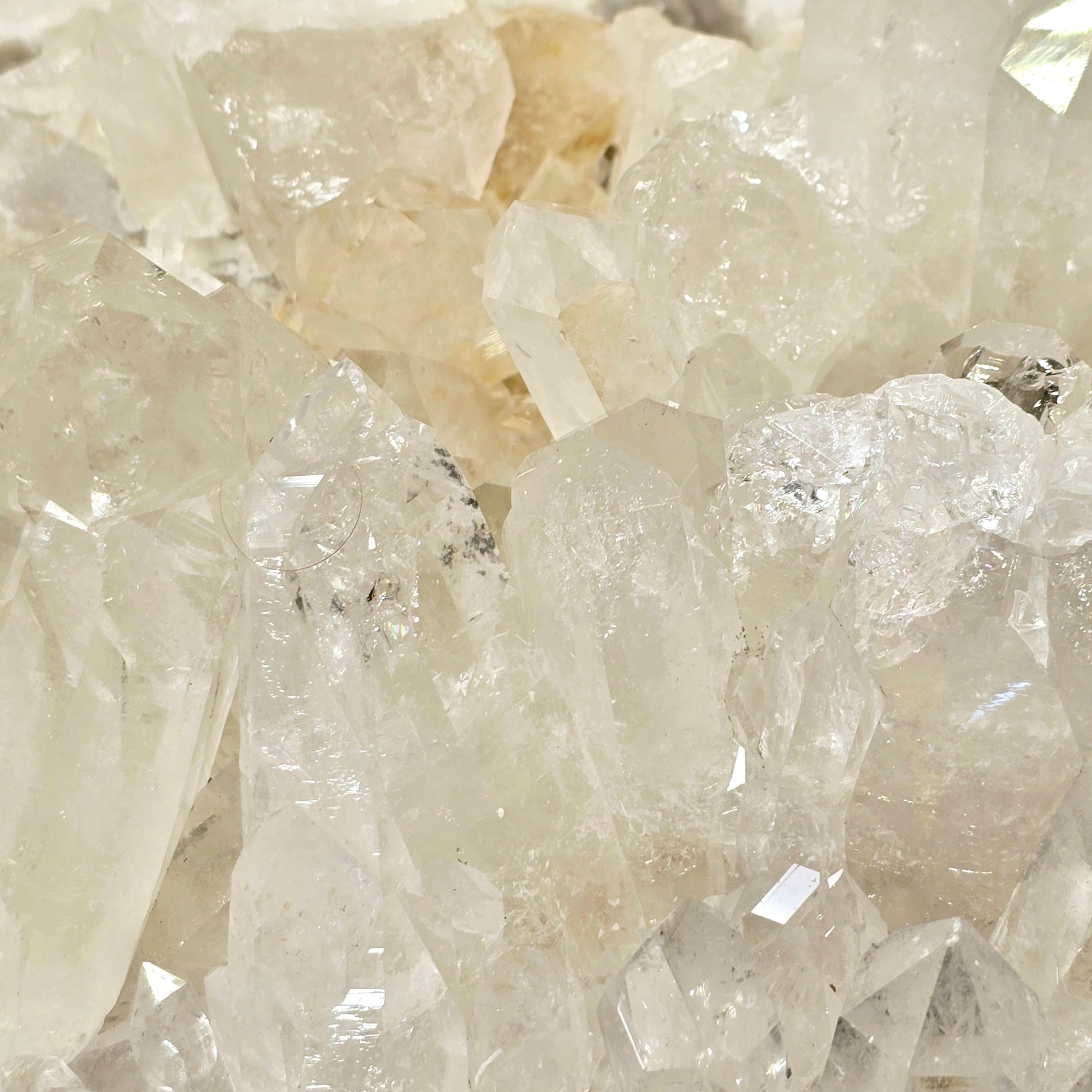Giant Crystal Quartz Cluster #3 closeup for detail
